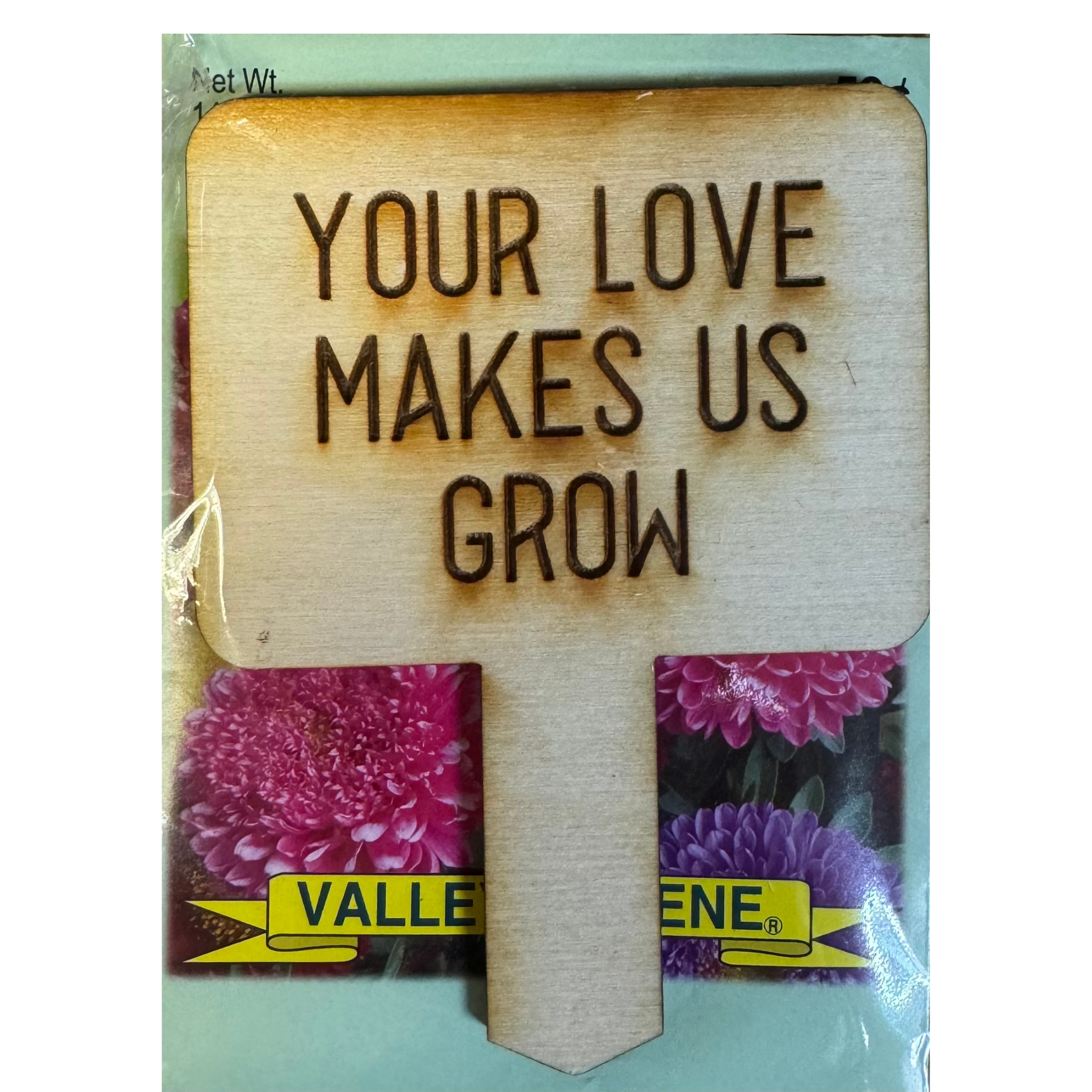 mothers day plant wood stakes with seeds