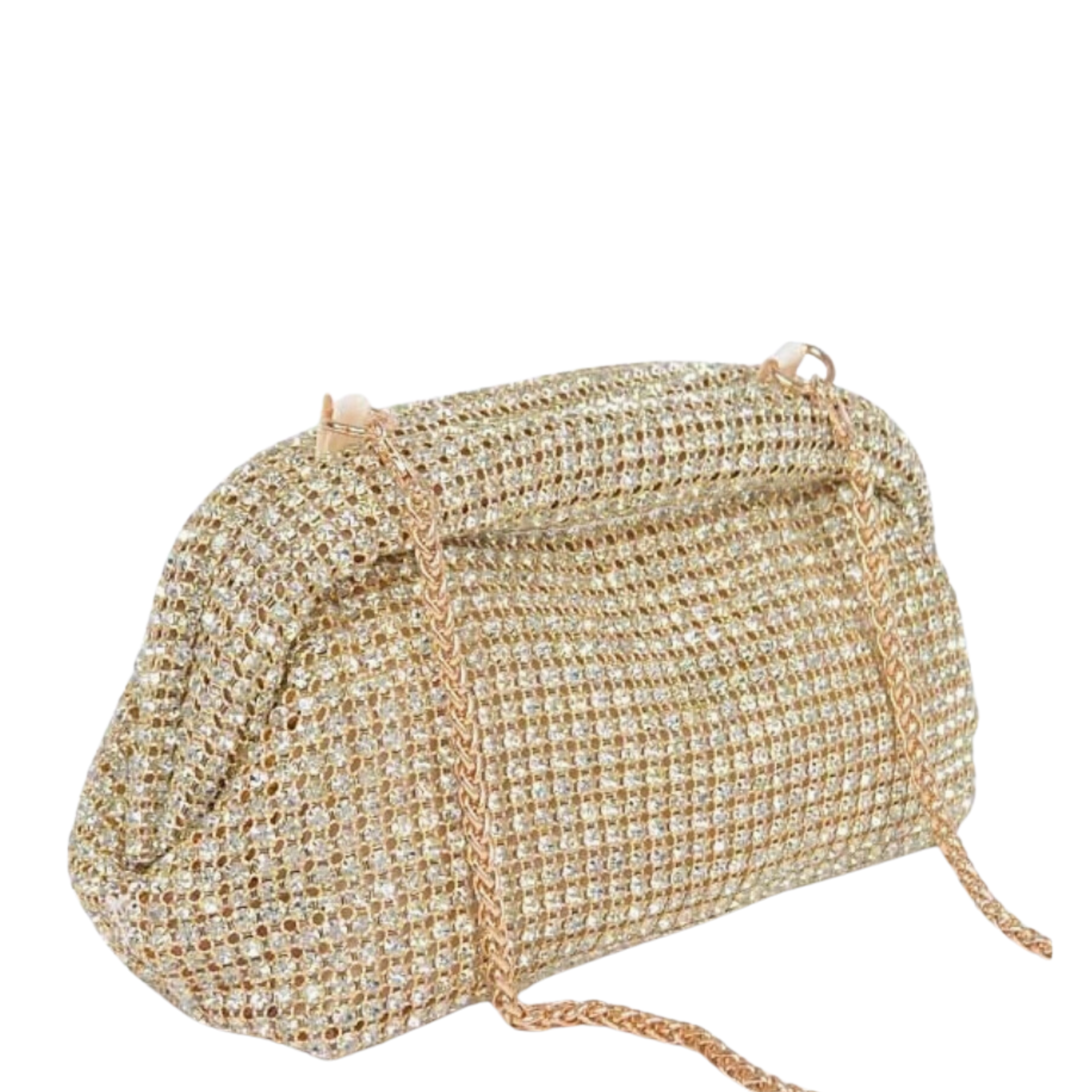 Rhinestone Clam Shell Clutch