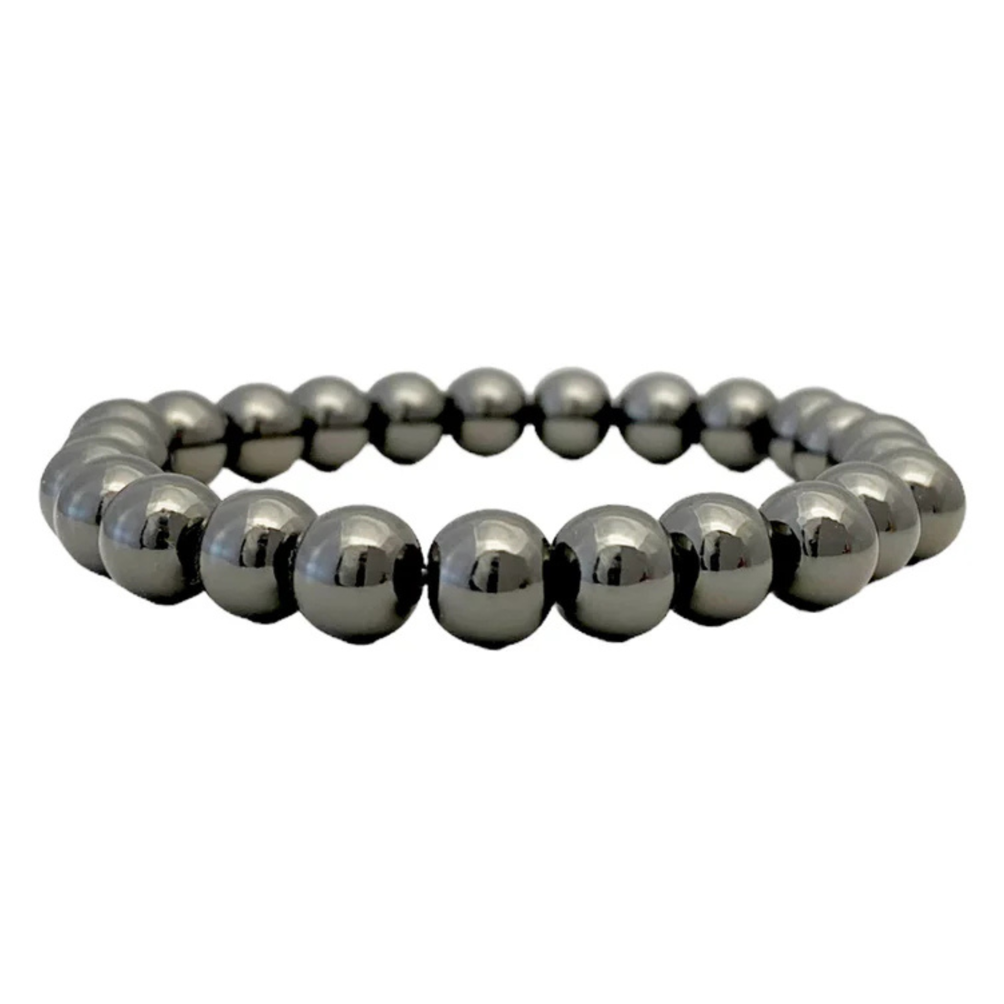 Classic Love Lisa beaded stretch bracelets in various colors, featuring 8mm round beads for a stylish look.