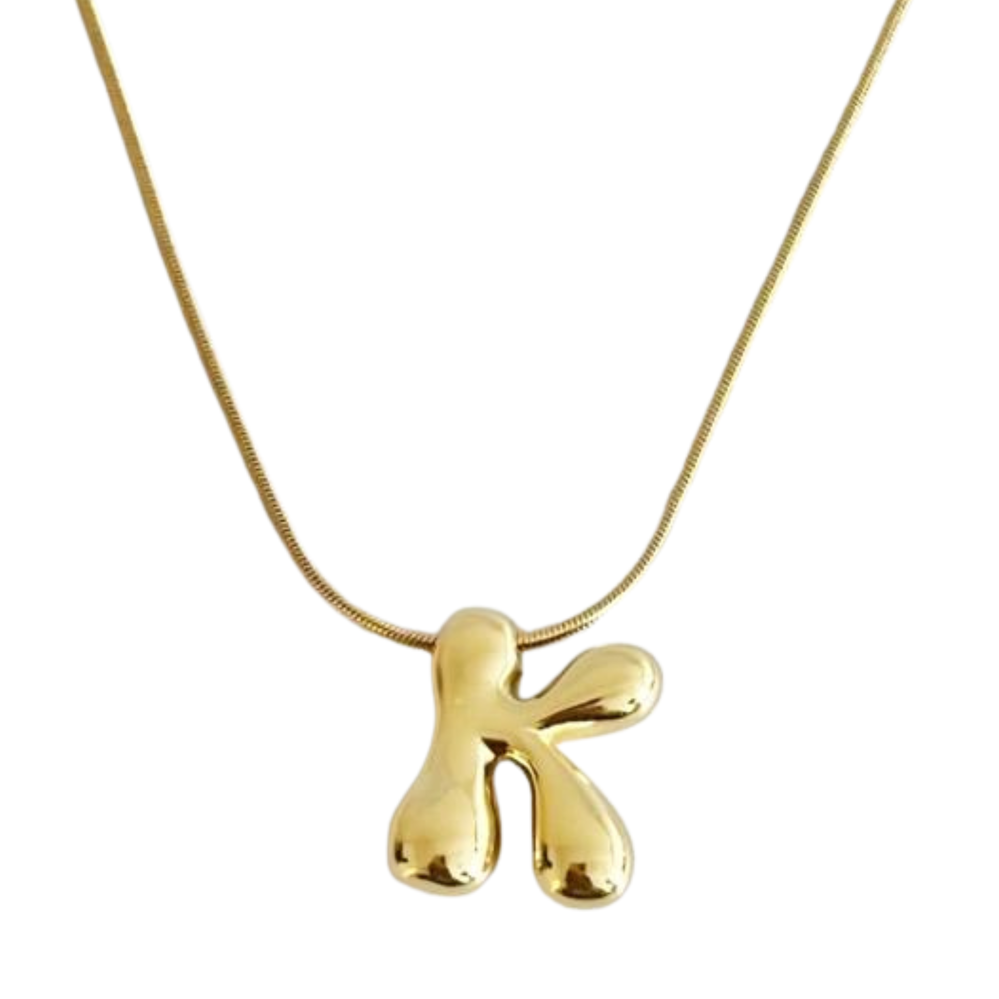 Balloon Letter Initial Necklace