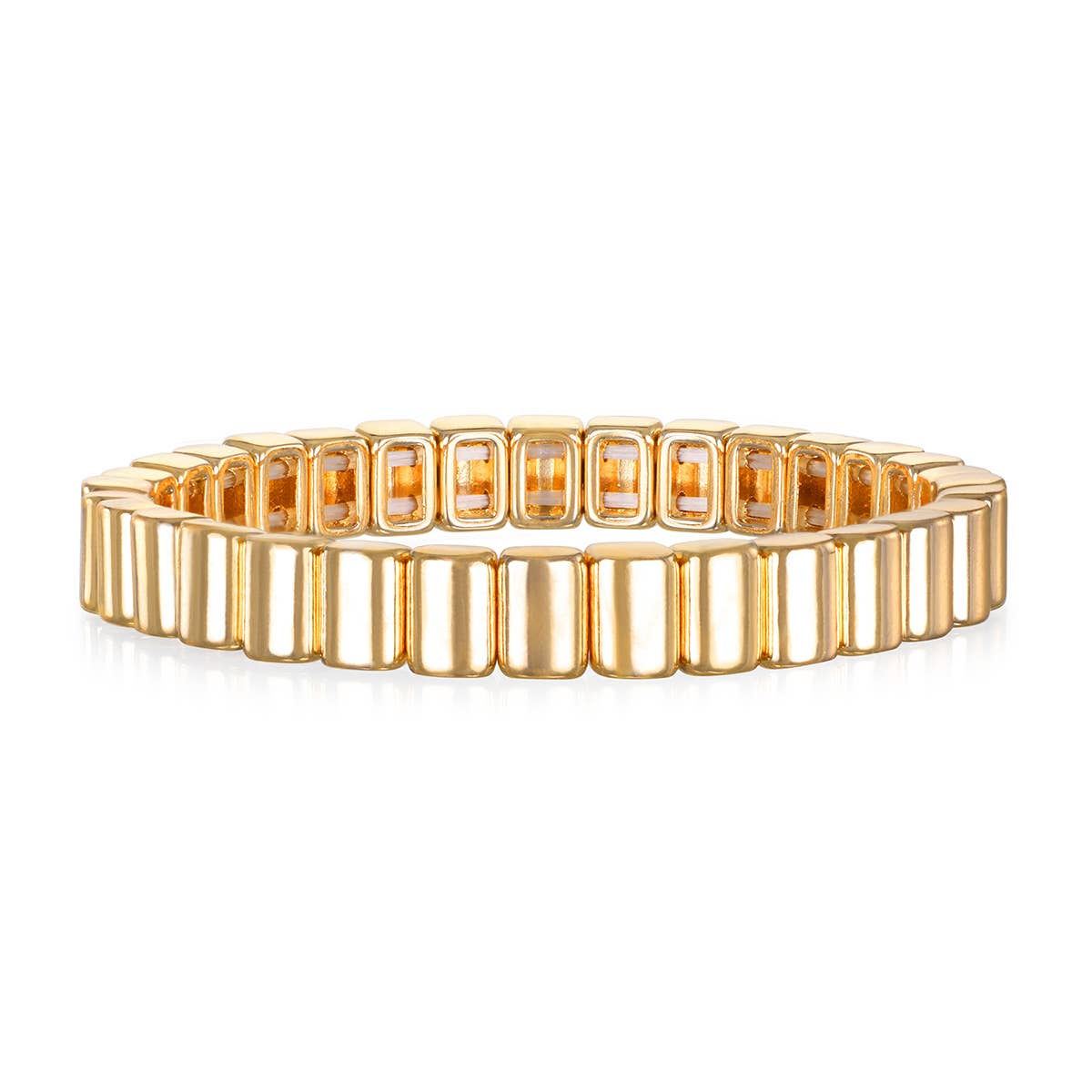 Golden stacking bracelet