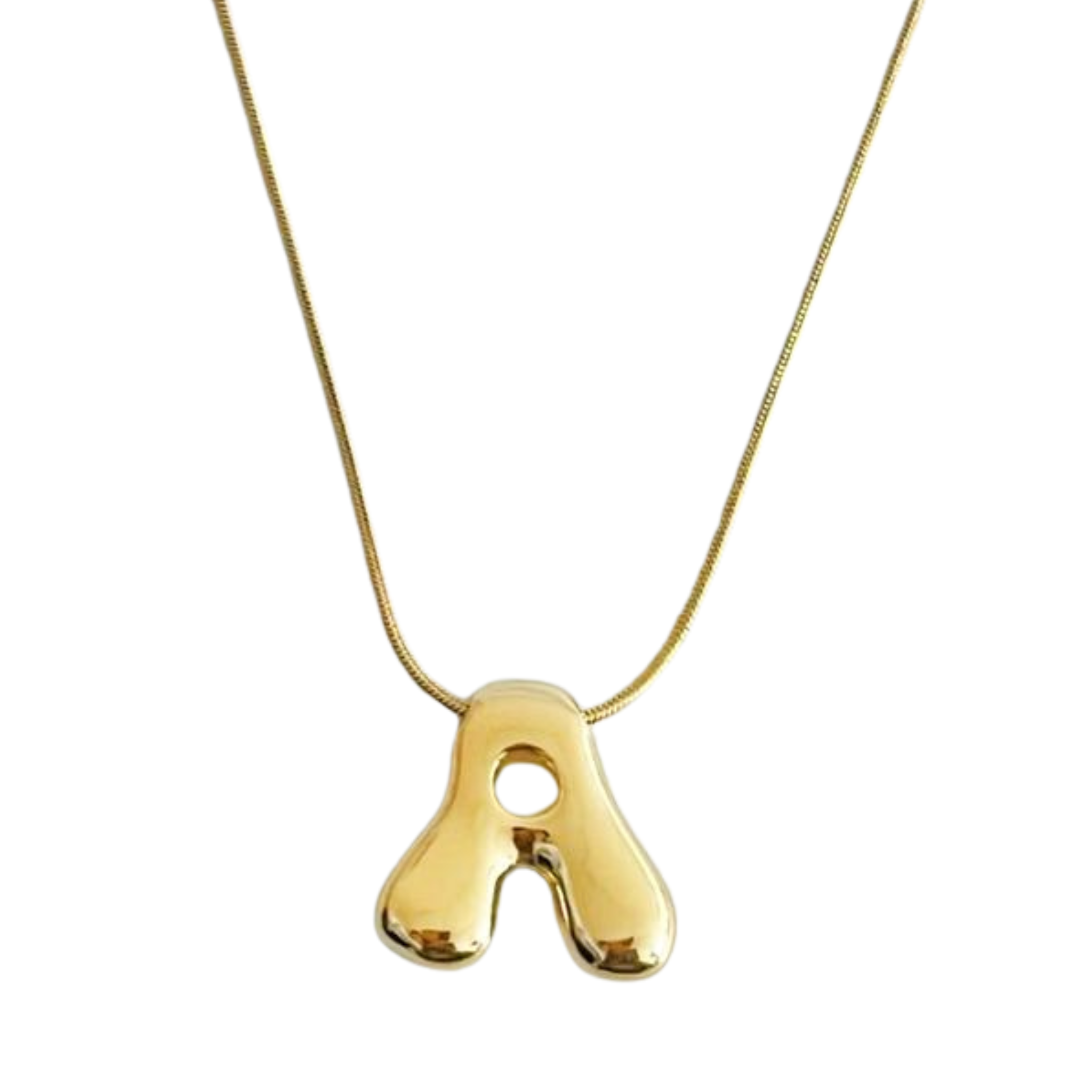 Balloon Letter Initial Necklace