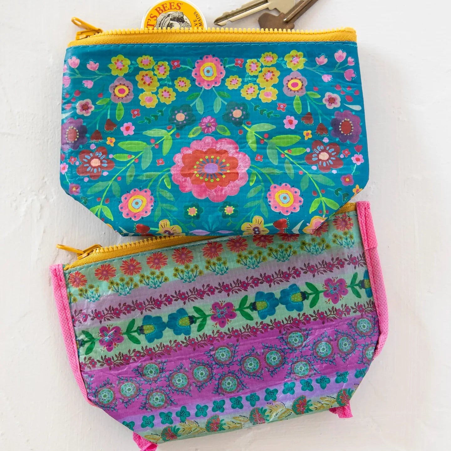 Small Recycled Zipper Pouch