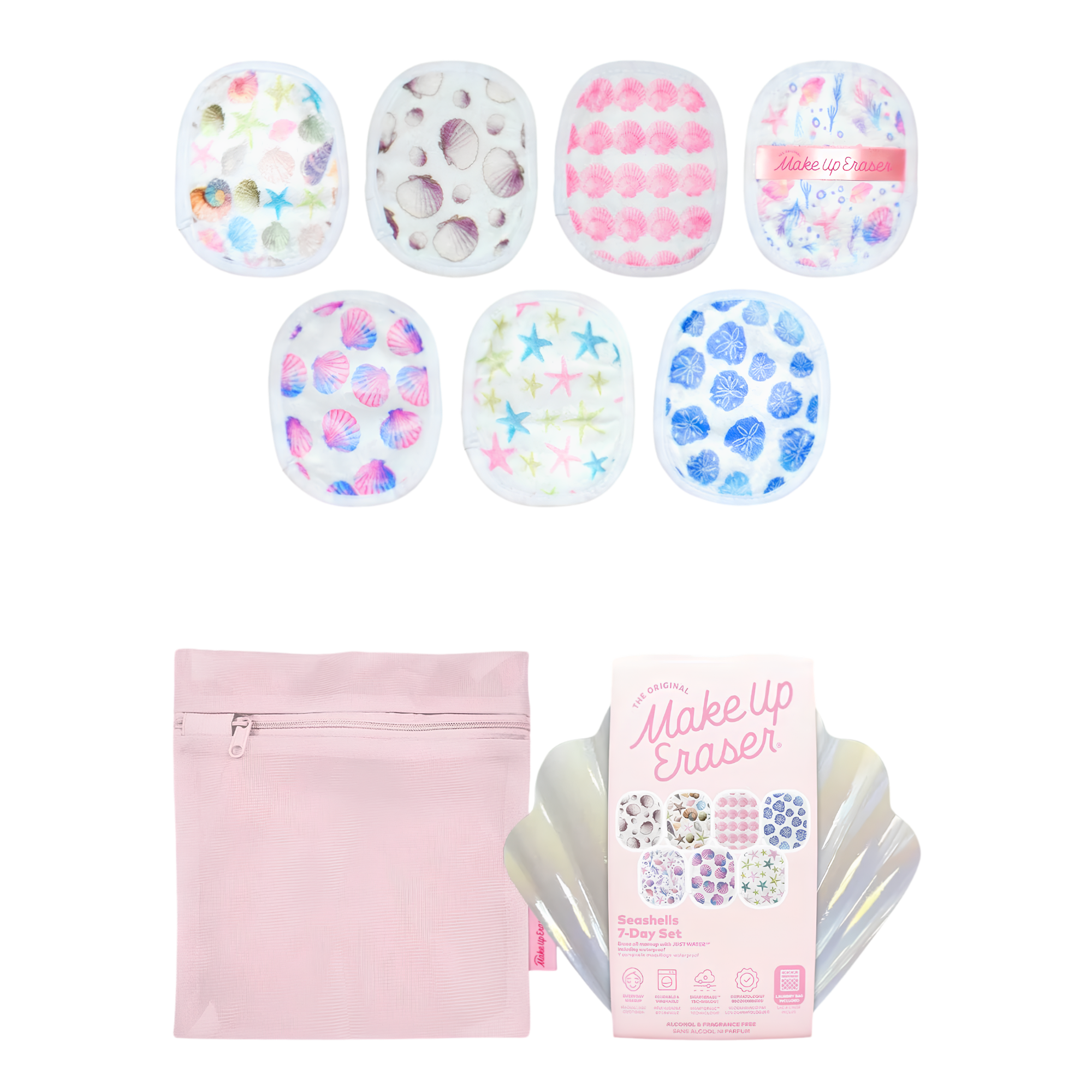 The Original MakeUp Eraser  Seashells 7-Day Set