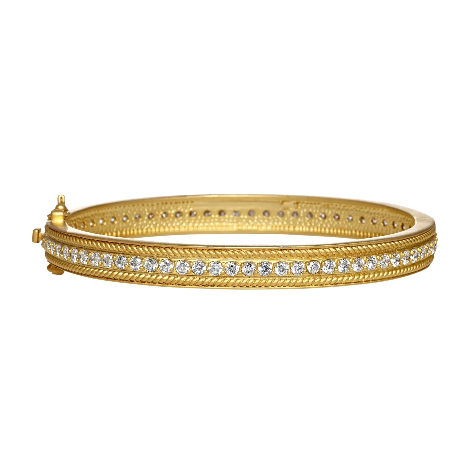 Pavé Row Hinge Bangle