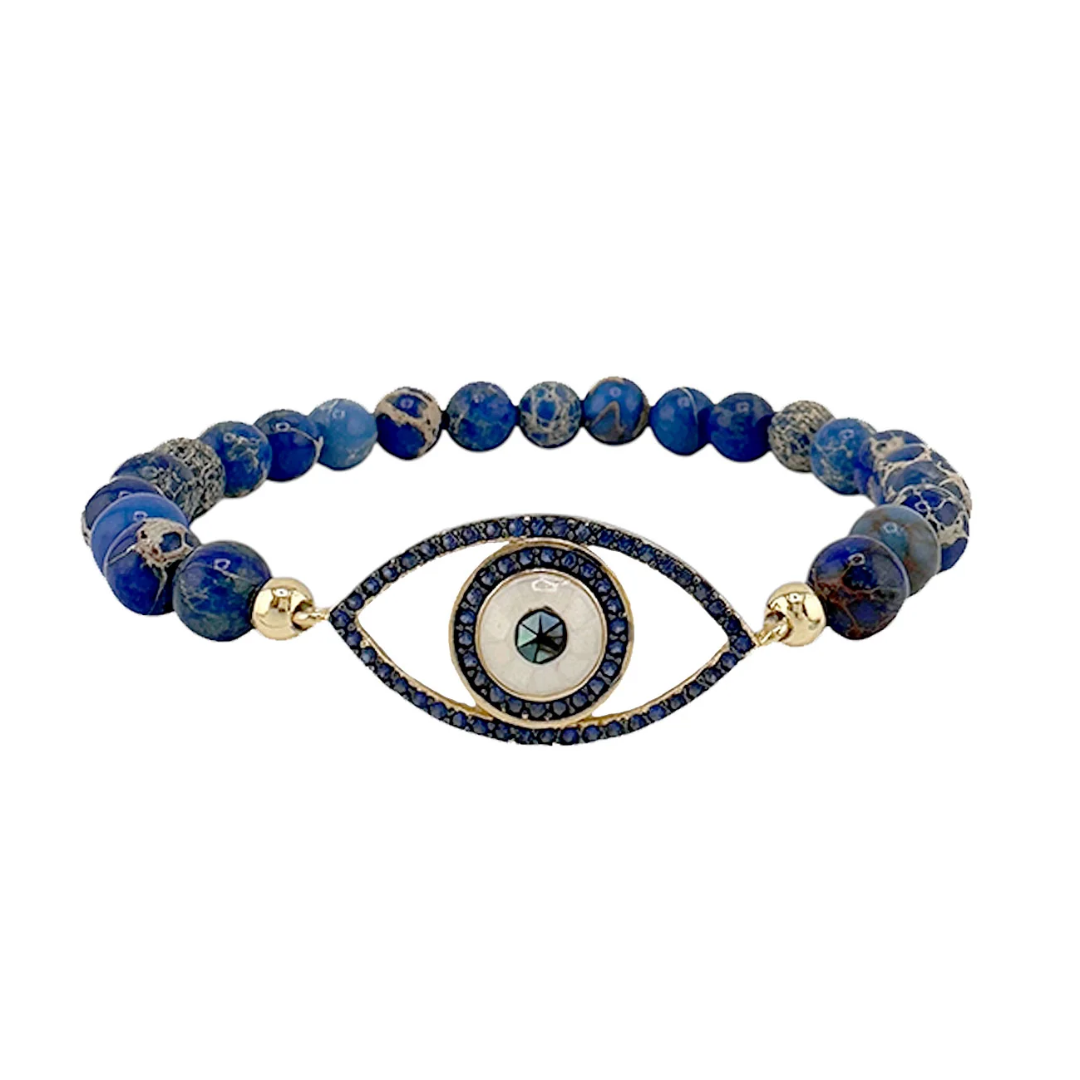 Evil Eye gemstone bracelet