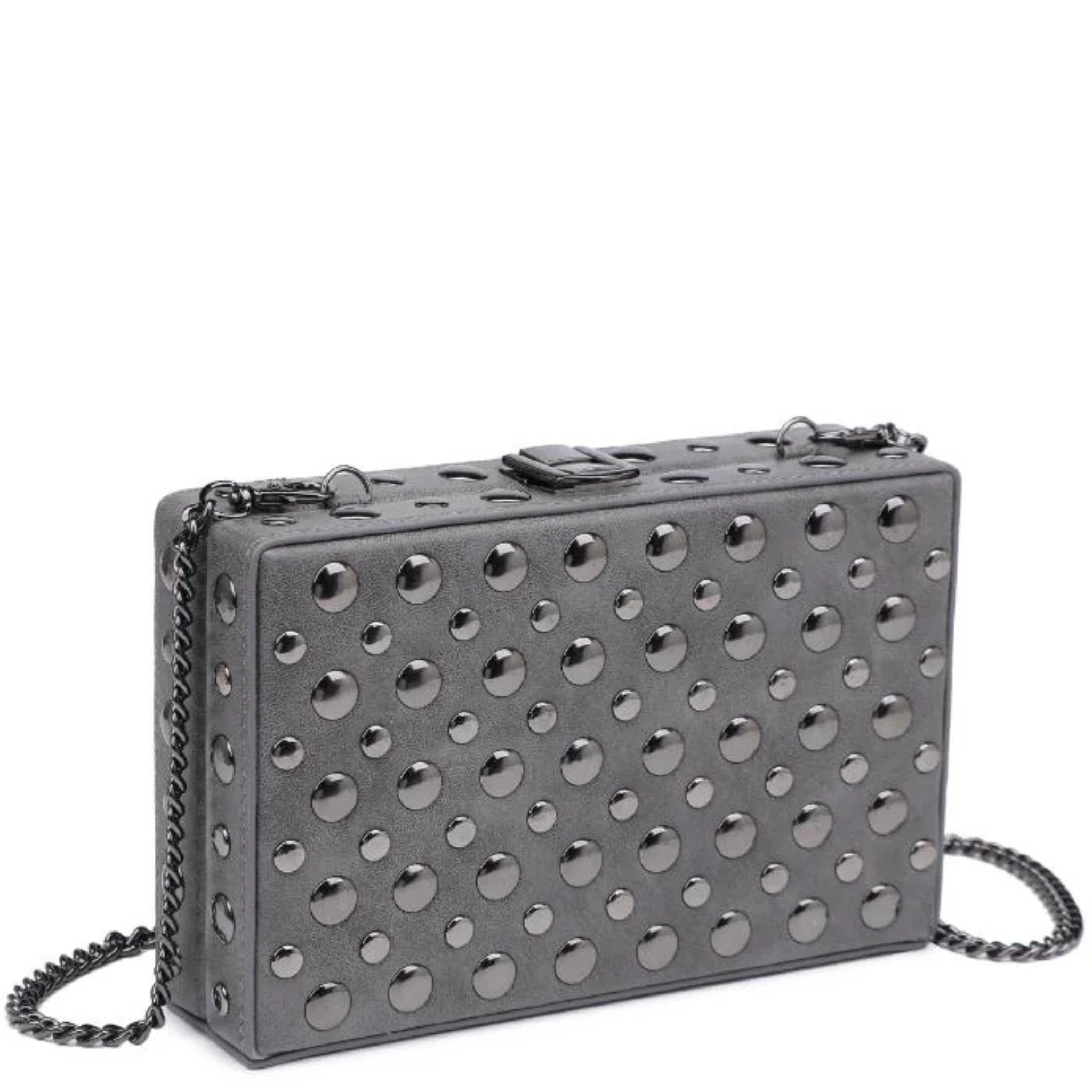 Urban Expressions Desi studded clutch bag with intricate detailing and a stylish design, perfect for evening outings.