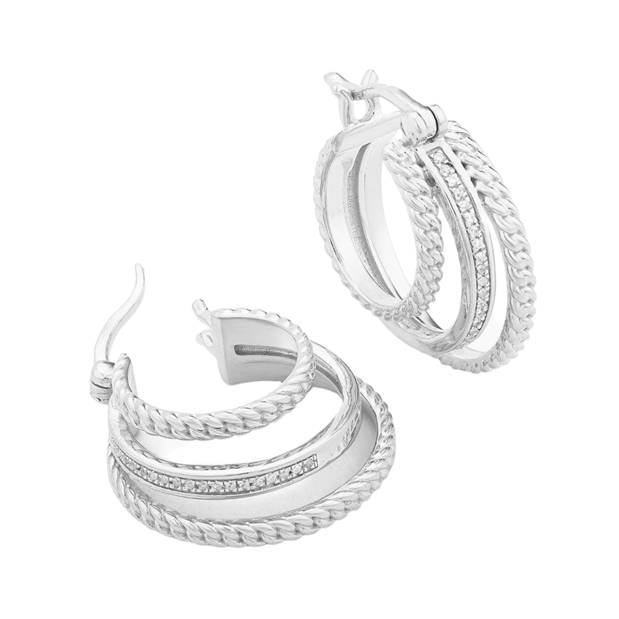 Empower Triple Hoop Earrings