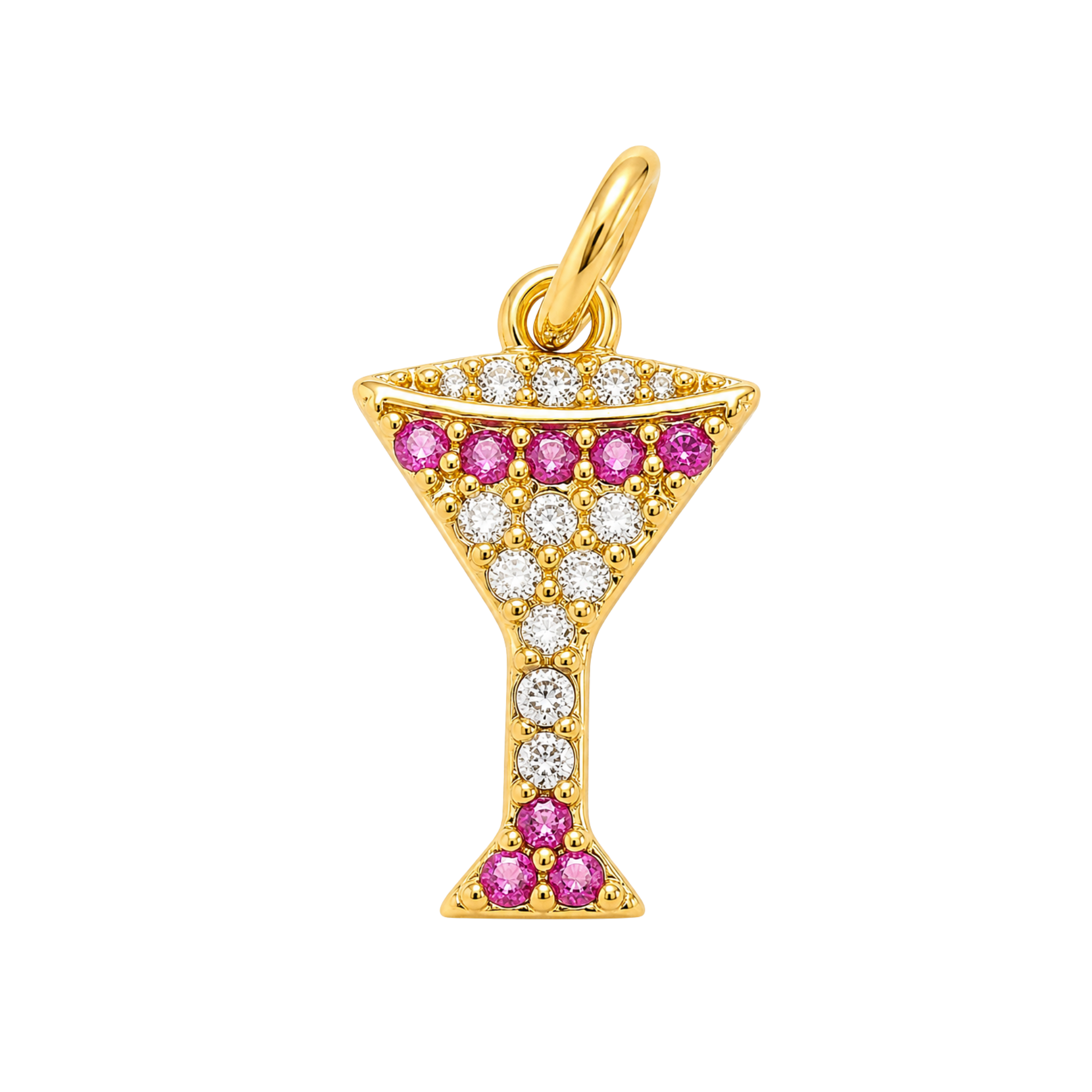 Party Drink Cocktail Glass Charm