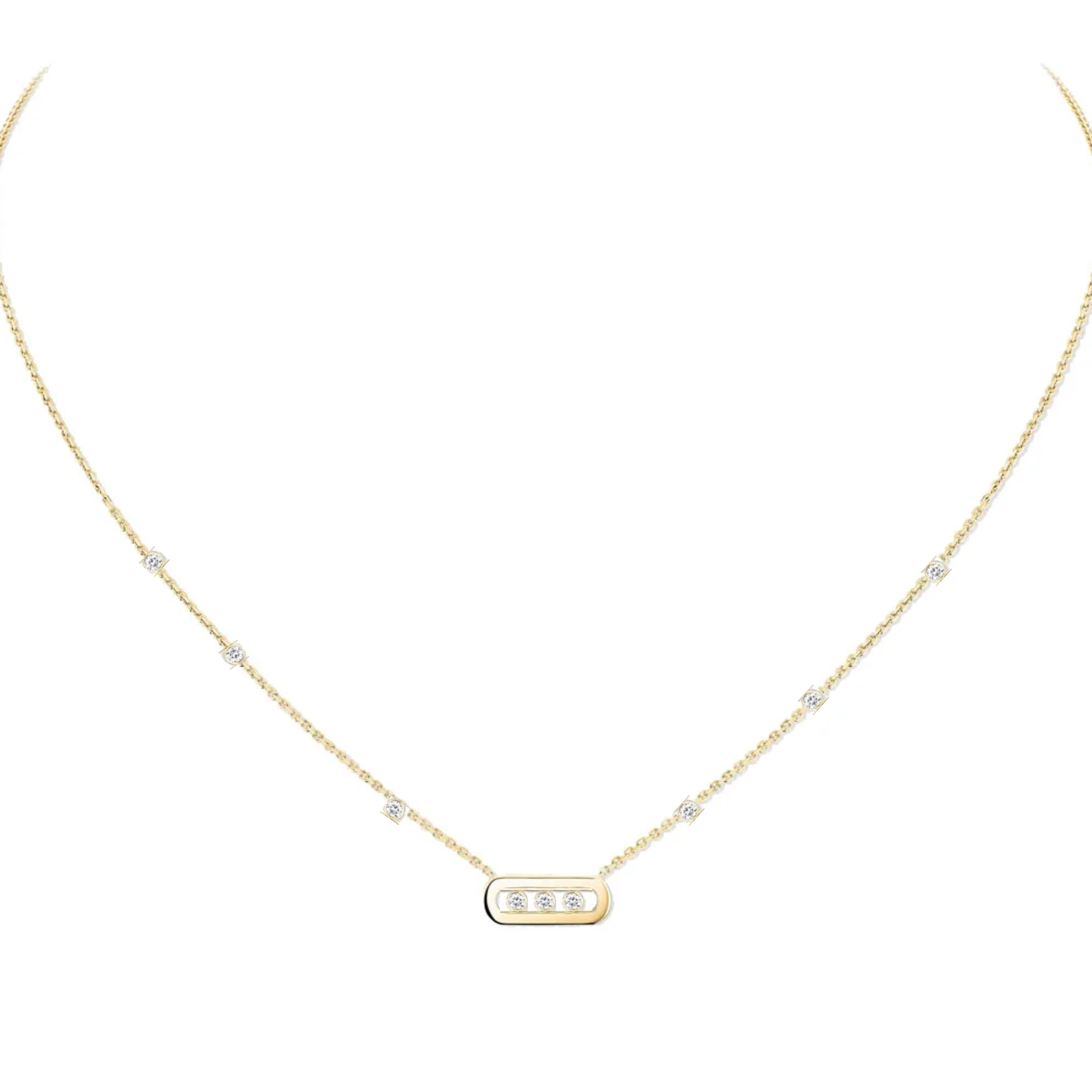 Slider bar necklace