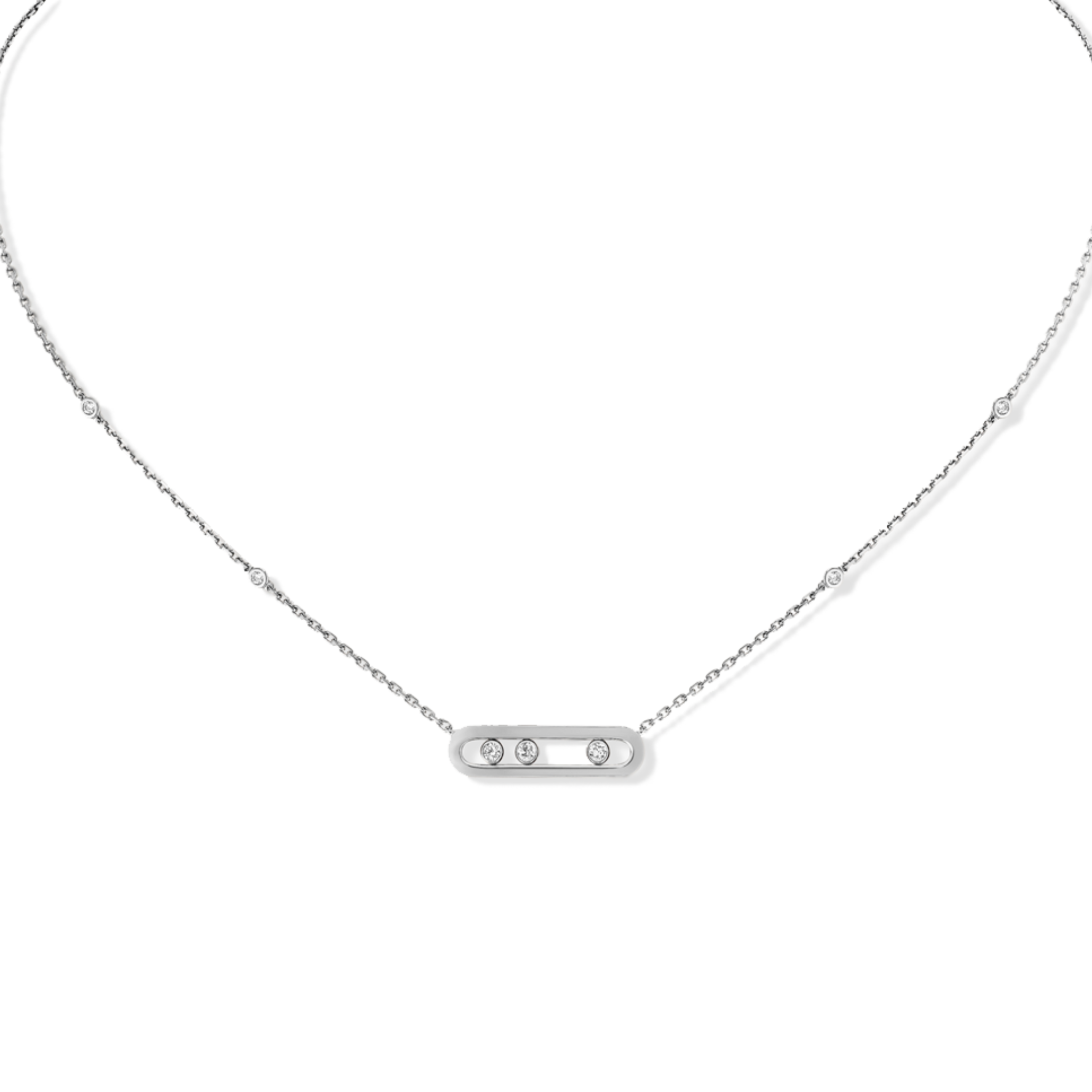 Slider bar necklace