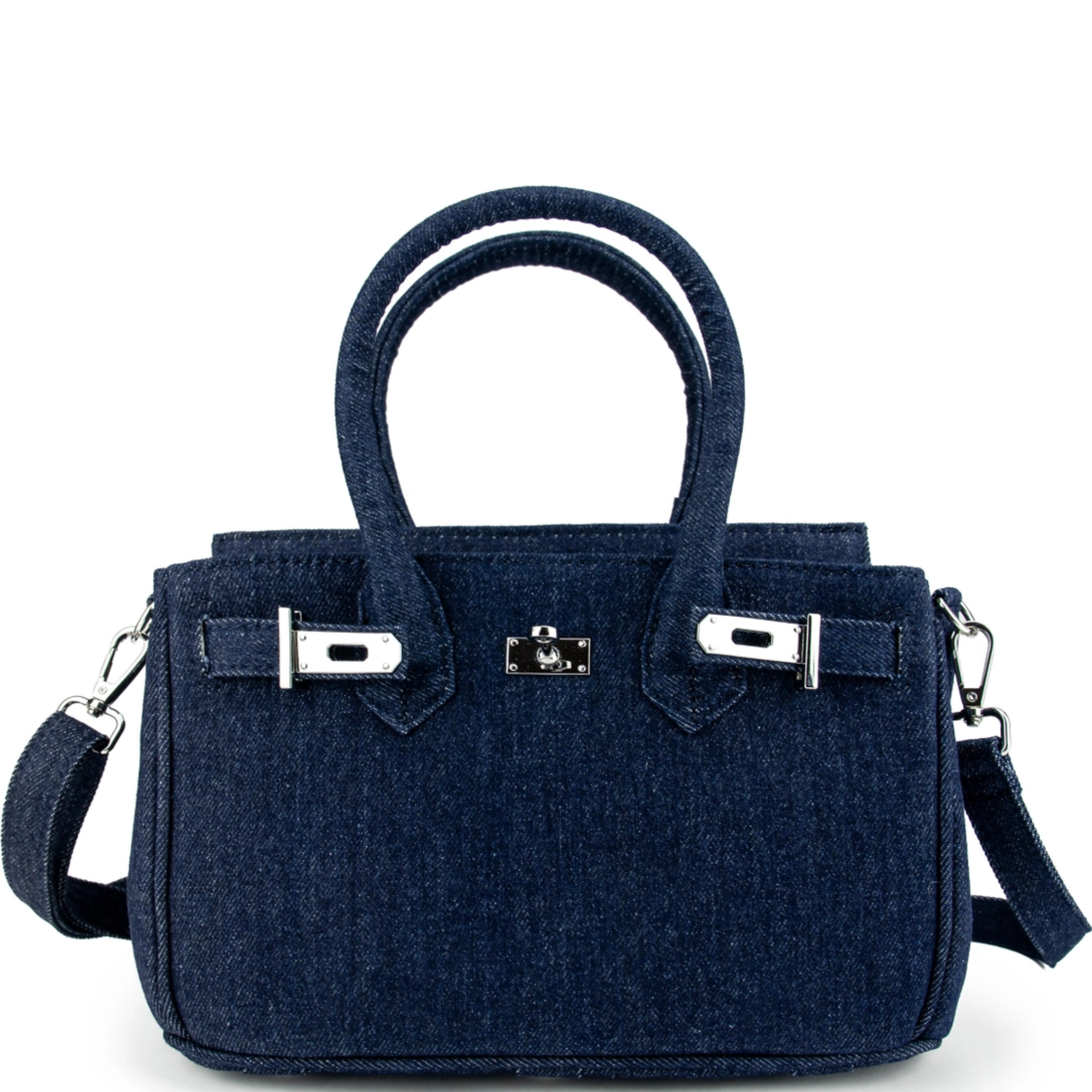 Sundaze Denim Tote Dark Indigo Blue Small