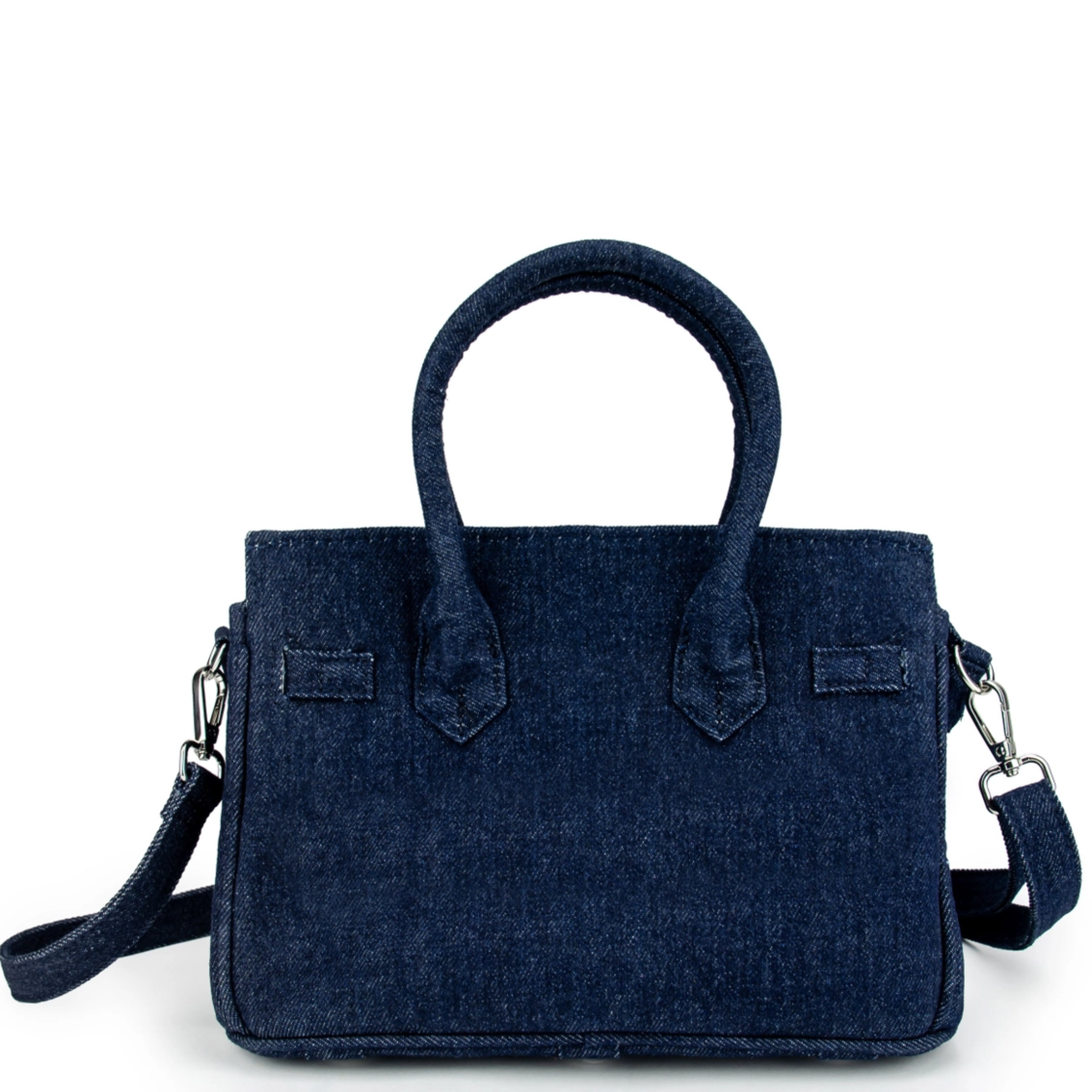 Sundaze Denim Tote Dark Indigo Blue Small