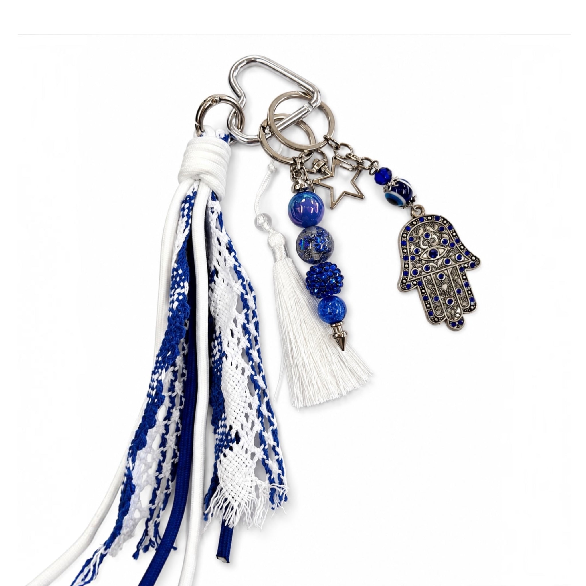 Hamsa Tassel Bag Charm