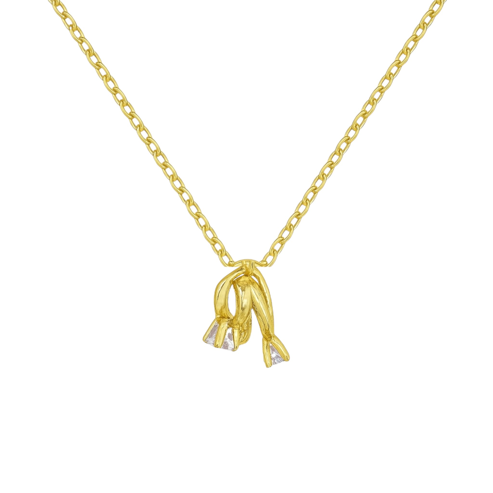 Sterling silver 925 hoop ring necklace showcasing a delicate design with a polished finish.