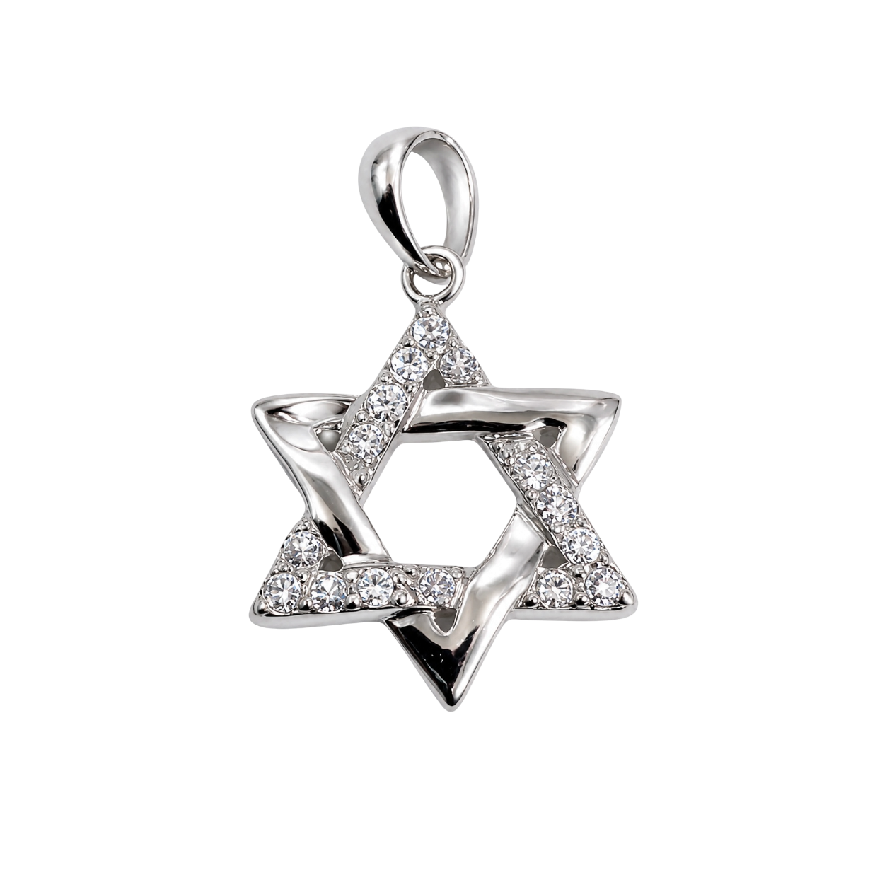 Small Star of david cz charm