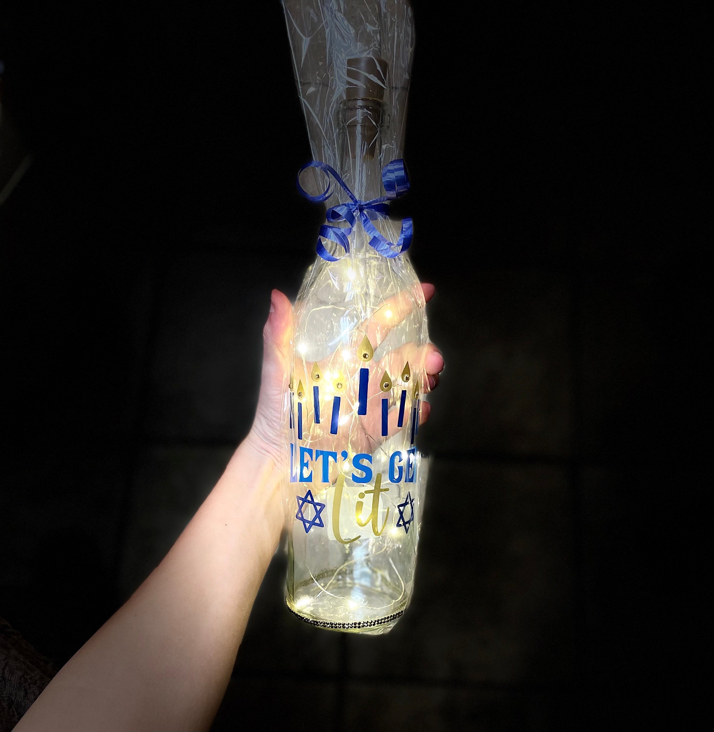 Holiday Light Up Bottle Candles