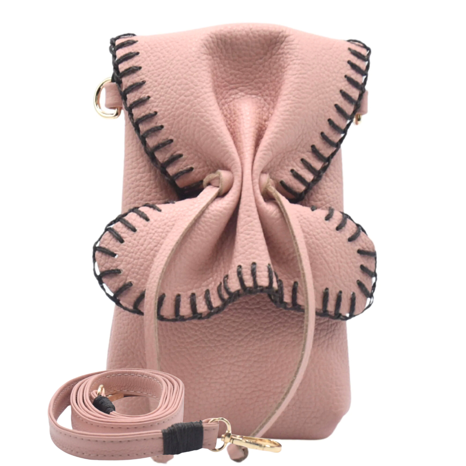 Colorful butterfly-shaped phone bag by Carlos Falchi with a sleek strap, perfect for carrying a cell phone stylishly.