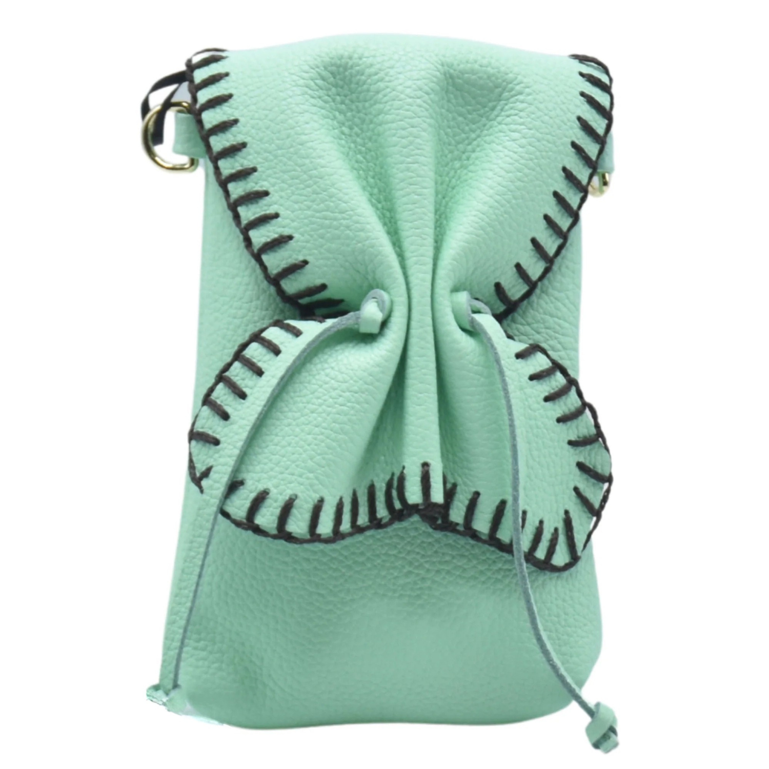 Carlos Falchi butterfly phone bag with colorful butterfly design, compact phone bag with strap, perfect for stylish carrying.
