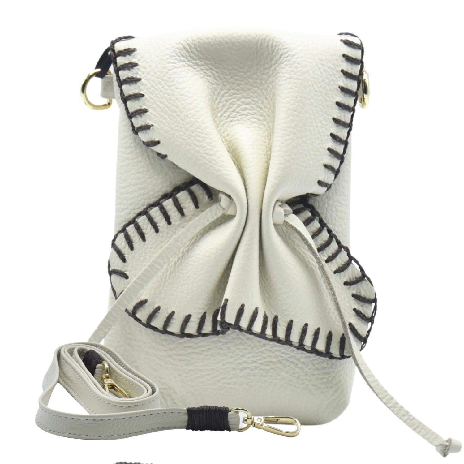 Colorful butterfly-shaped phone bag by Carlos Falchi featuring a vibrant design, perfect for carrying your cell phone stylishly.