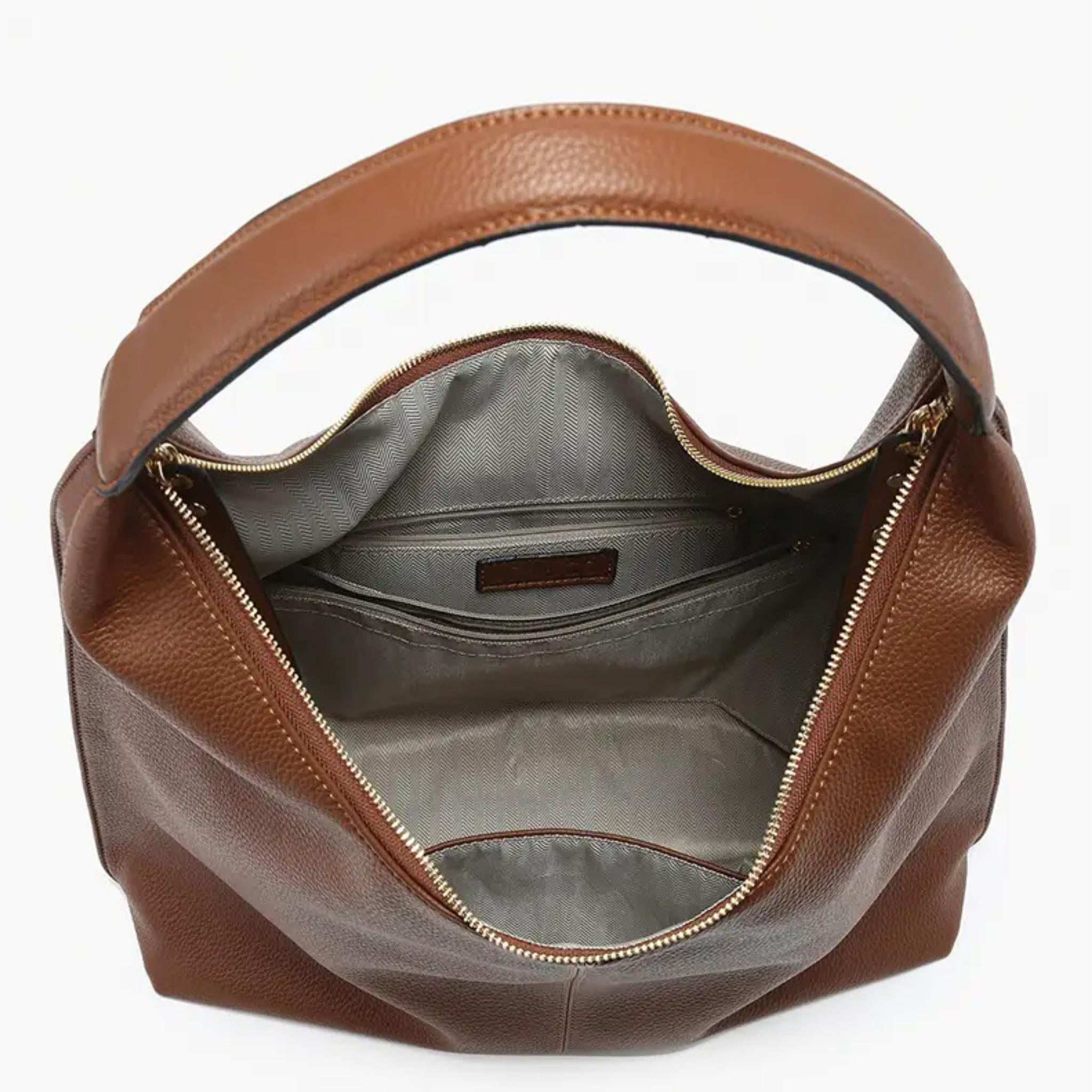 Jen & Co Tori Slouchy Hobo handbag with studded tassels, soft leather, and a relaxed, slouchy design for casual style.