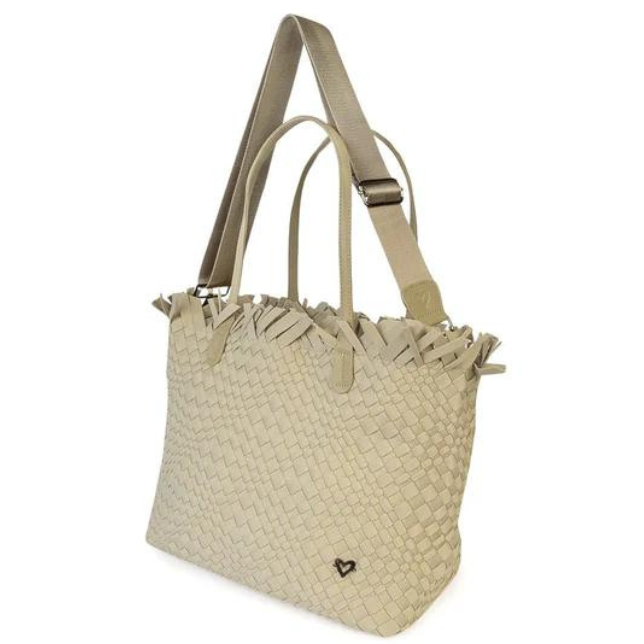 VULCAN WOVEN LARGE TOTE (FRINGED TOP)