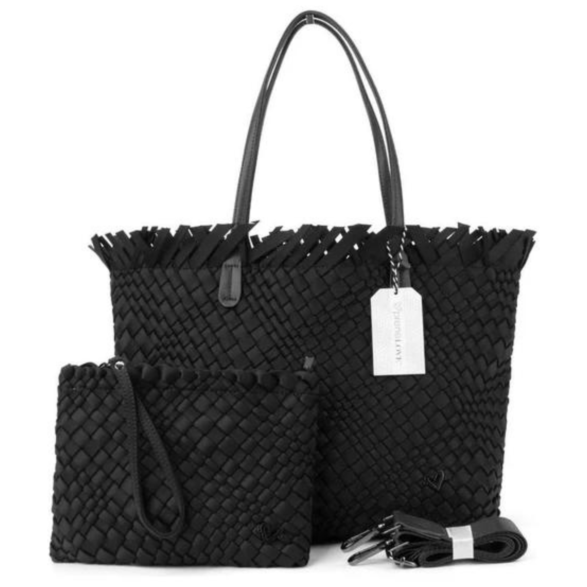 VULCAN WOVEN LARGE TOTE (FRINGED TOP)