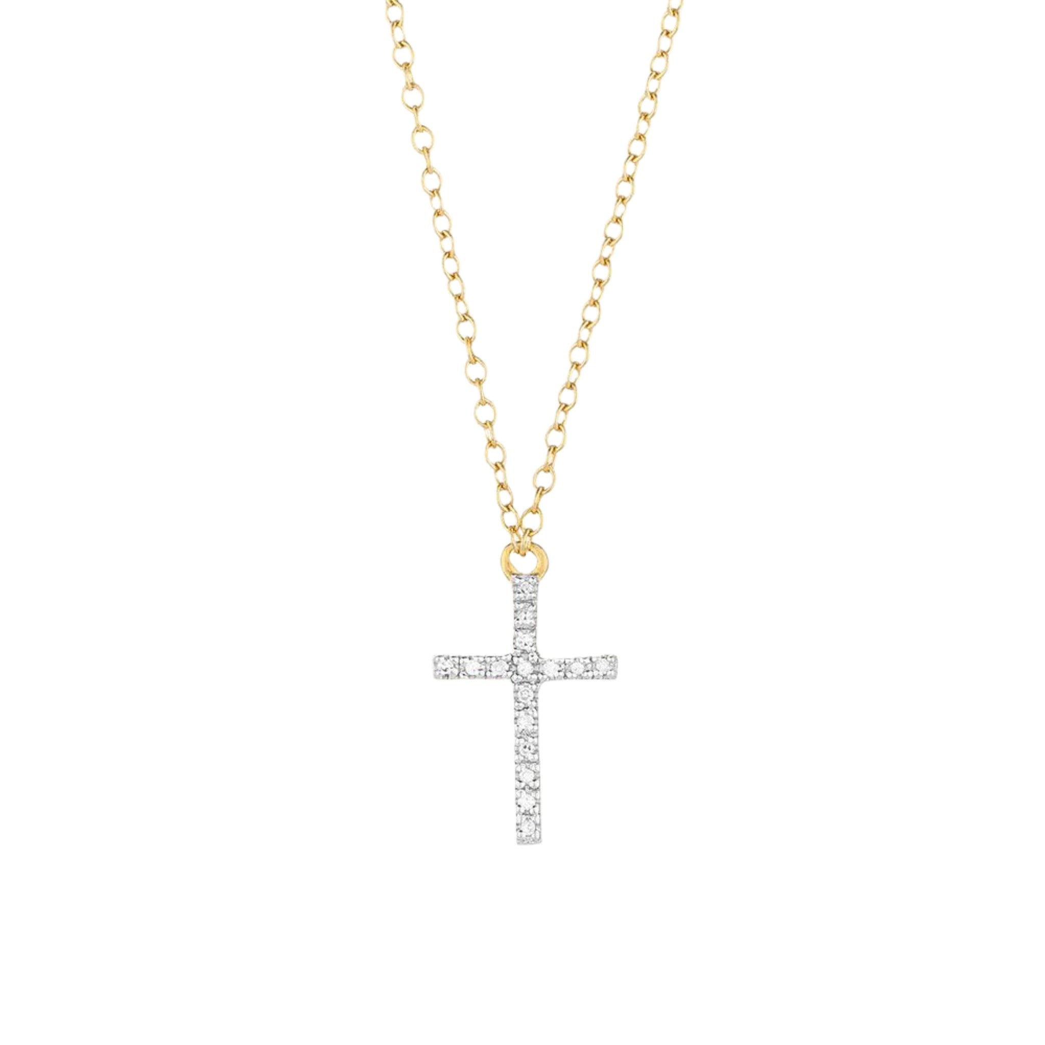 Believe cross pendant necklace