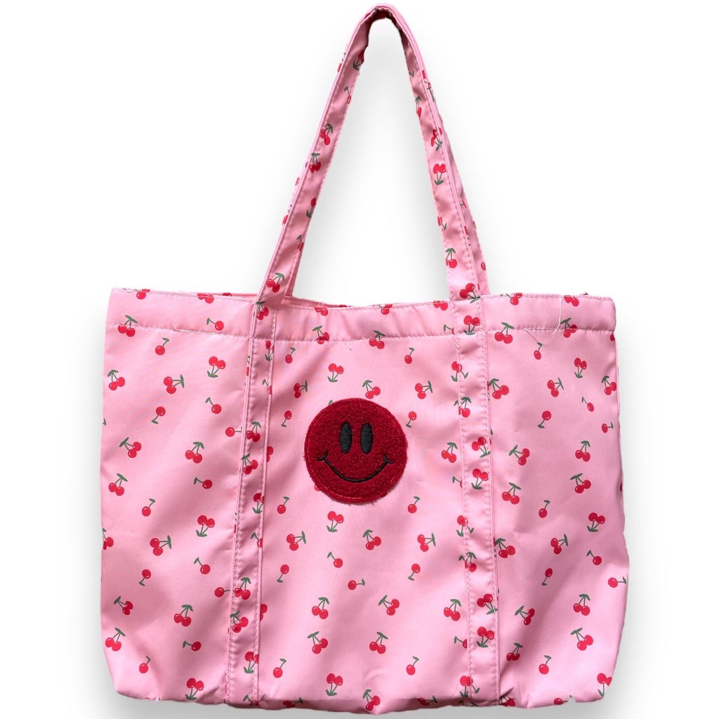 Cherry Smiles Nylon Tote