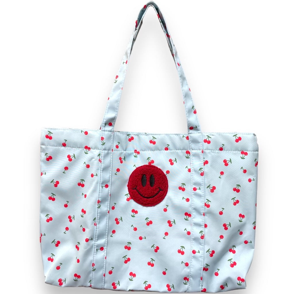 Cherry Smiles Nylon Tote