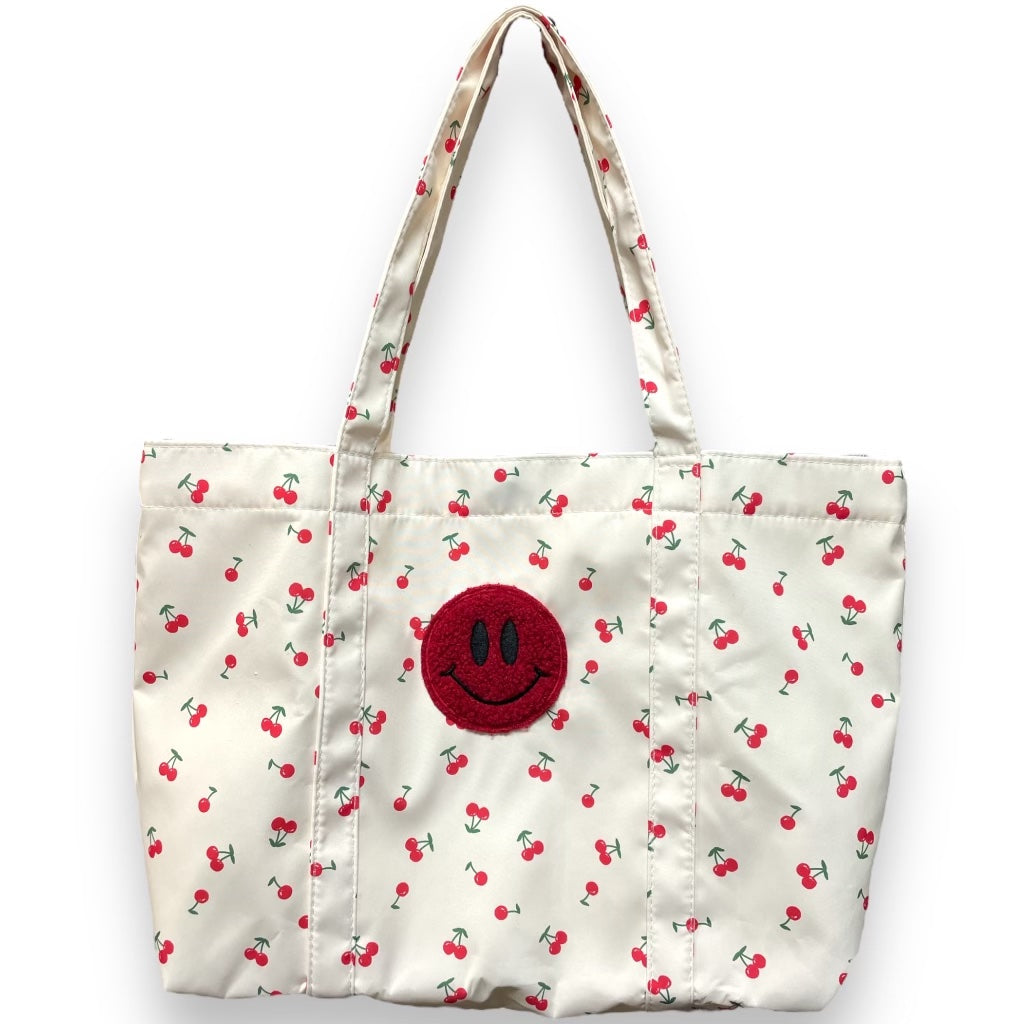 Cherry Smiles Nylon Tote