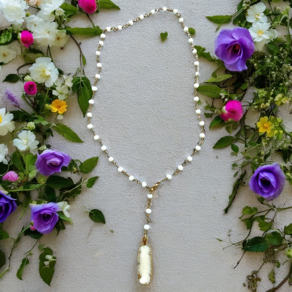 Boho Crystal Pendant Necklace