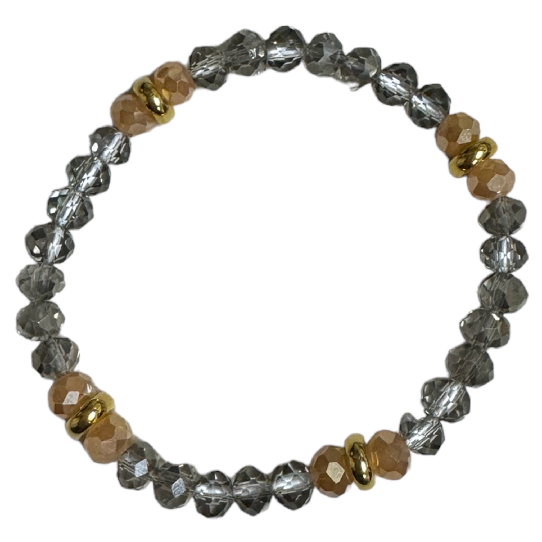 Amber Crystal Stretch Bracelet