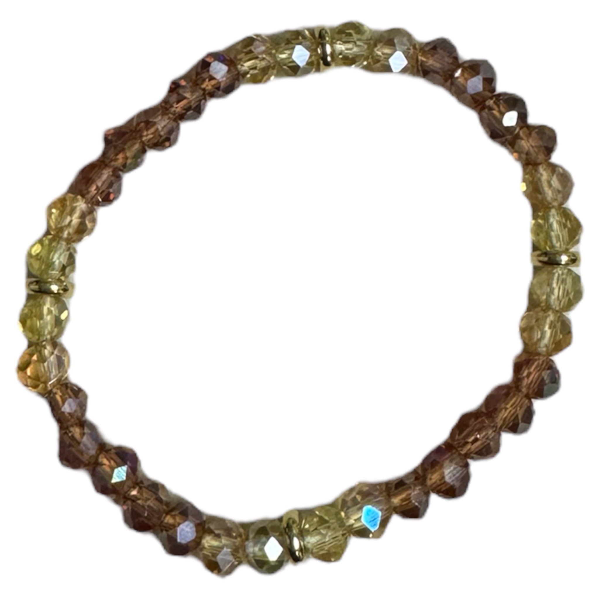 Amber Crystal Stretch Bracelet