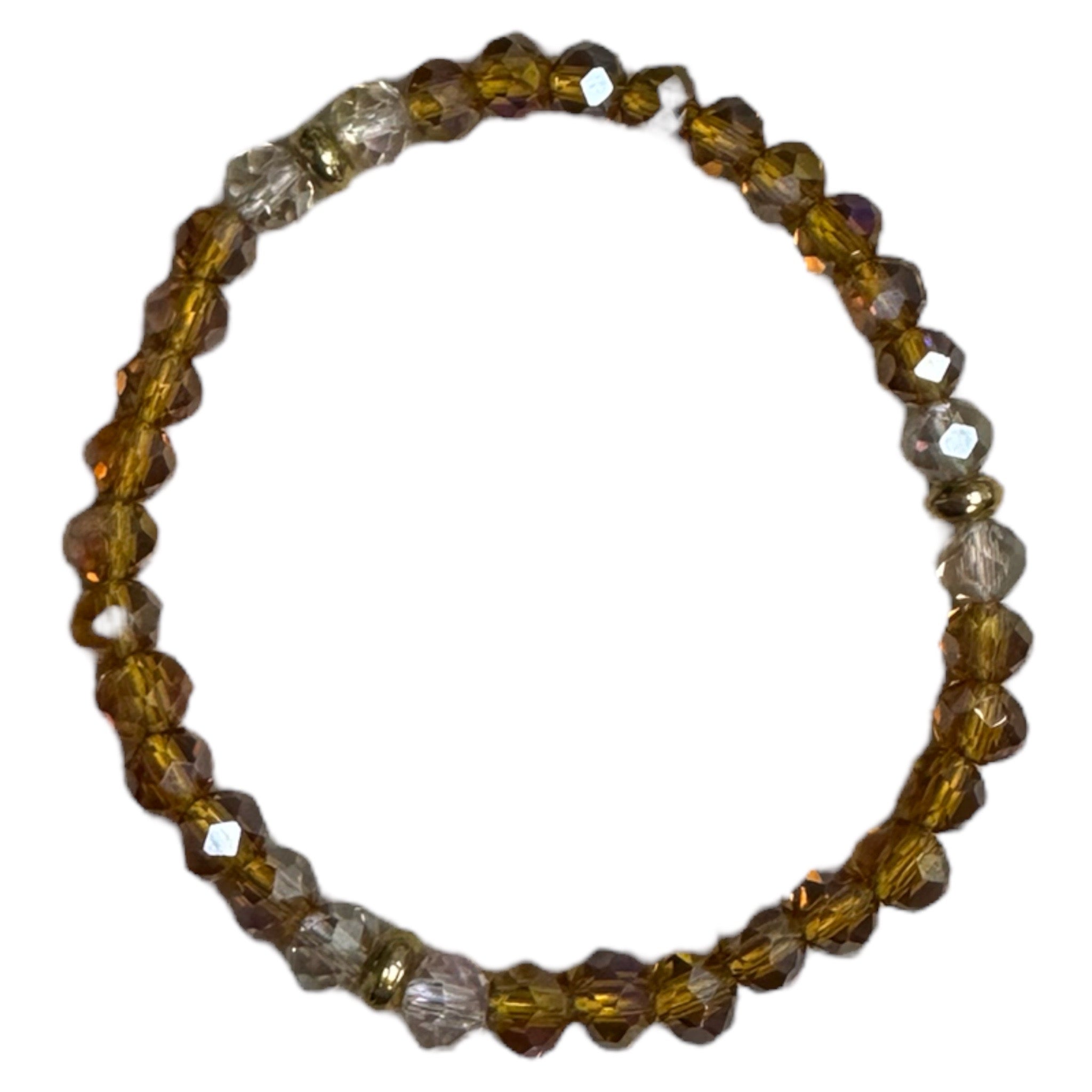 Amber Crystal Stretch Bracelet