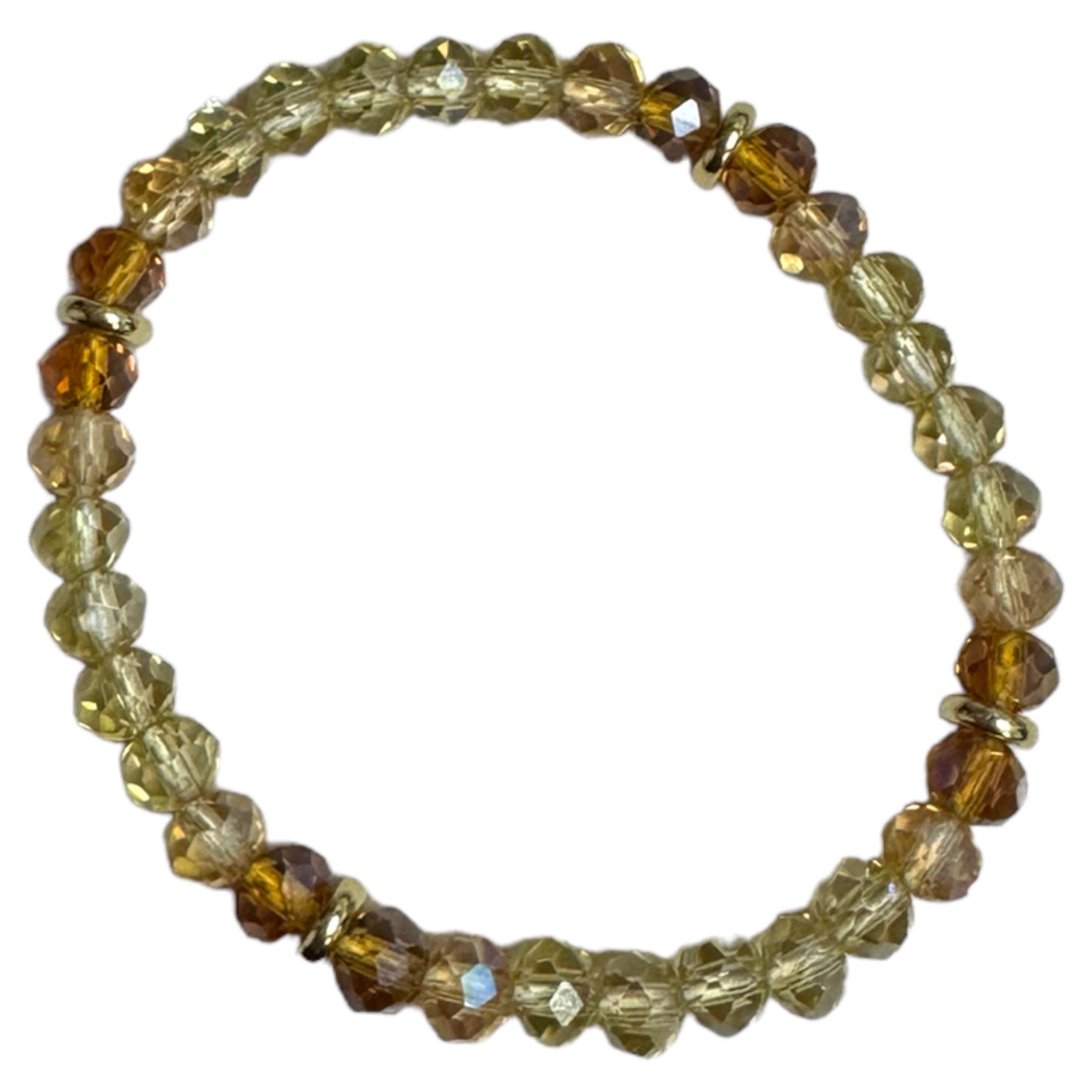 Amber Crystal Stretch Bracelet