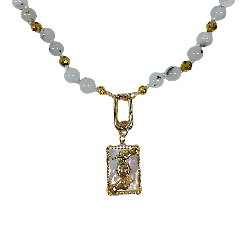 Tarot card necklace