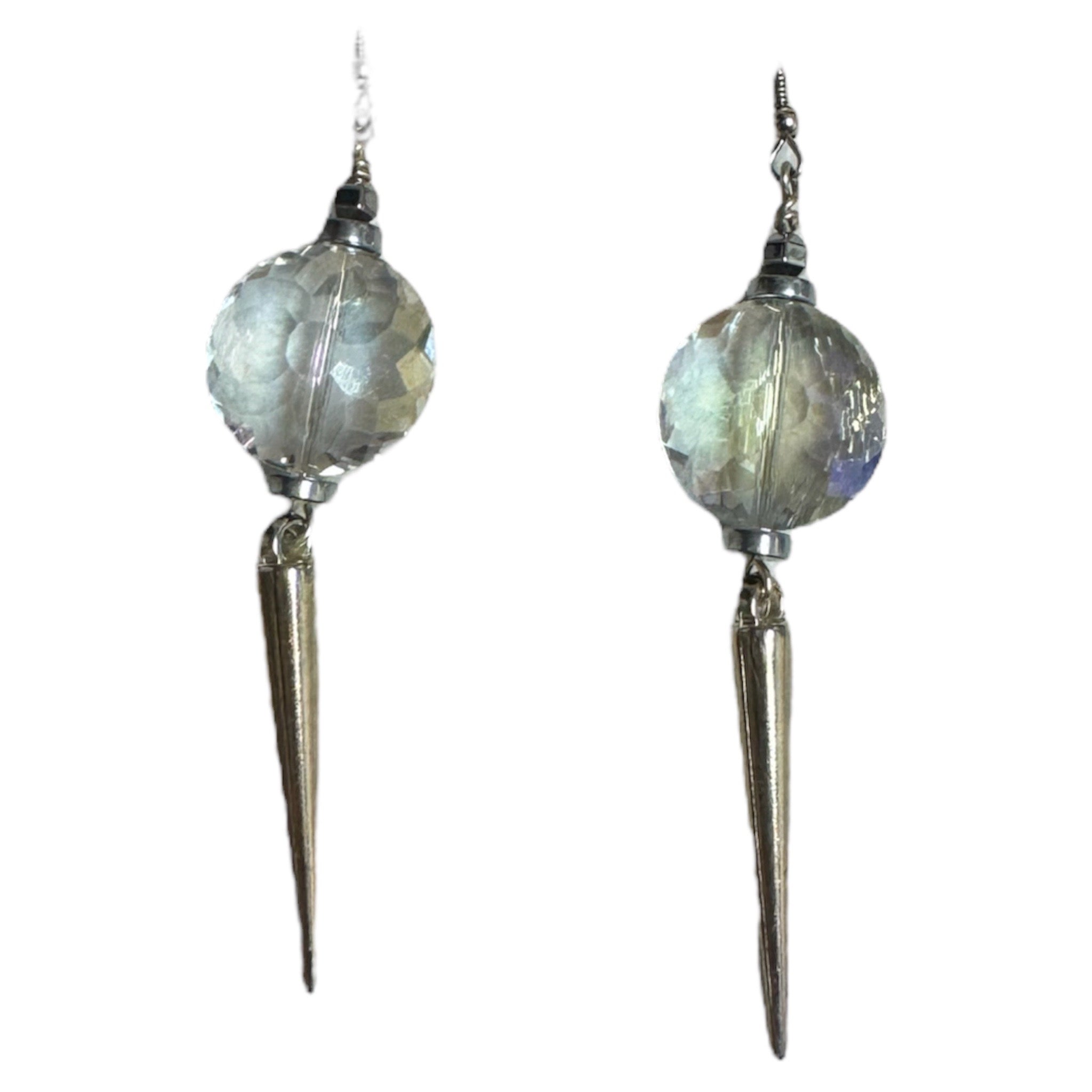 Crystal Spike Earrings