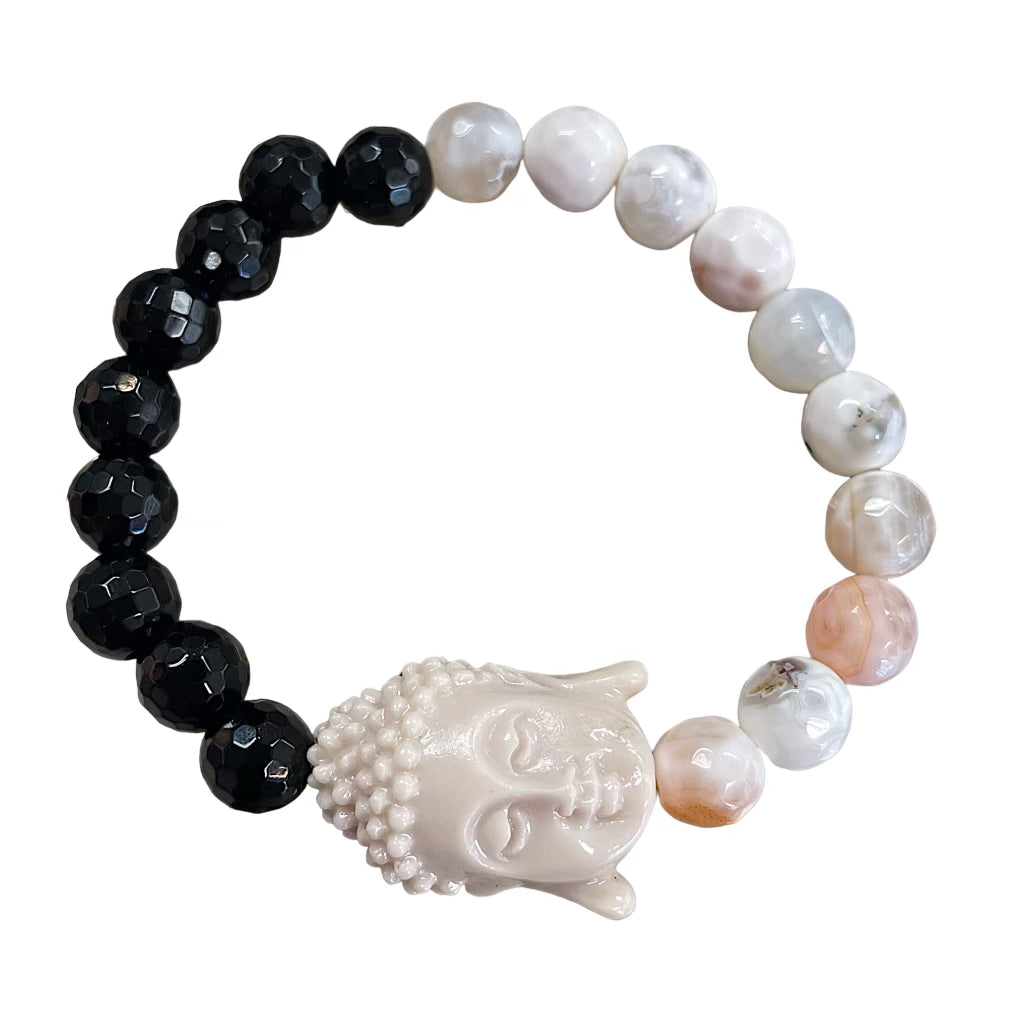 Beaded buddha bracelet