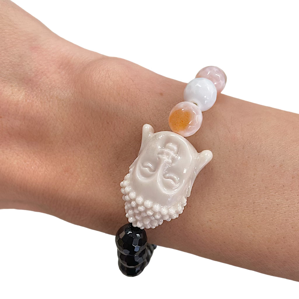 Beaded buddha bracelet