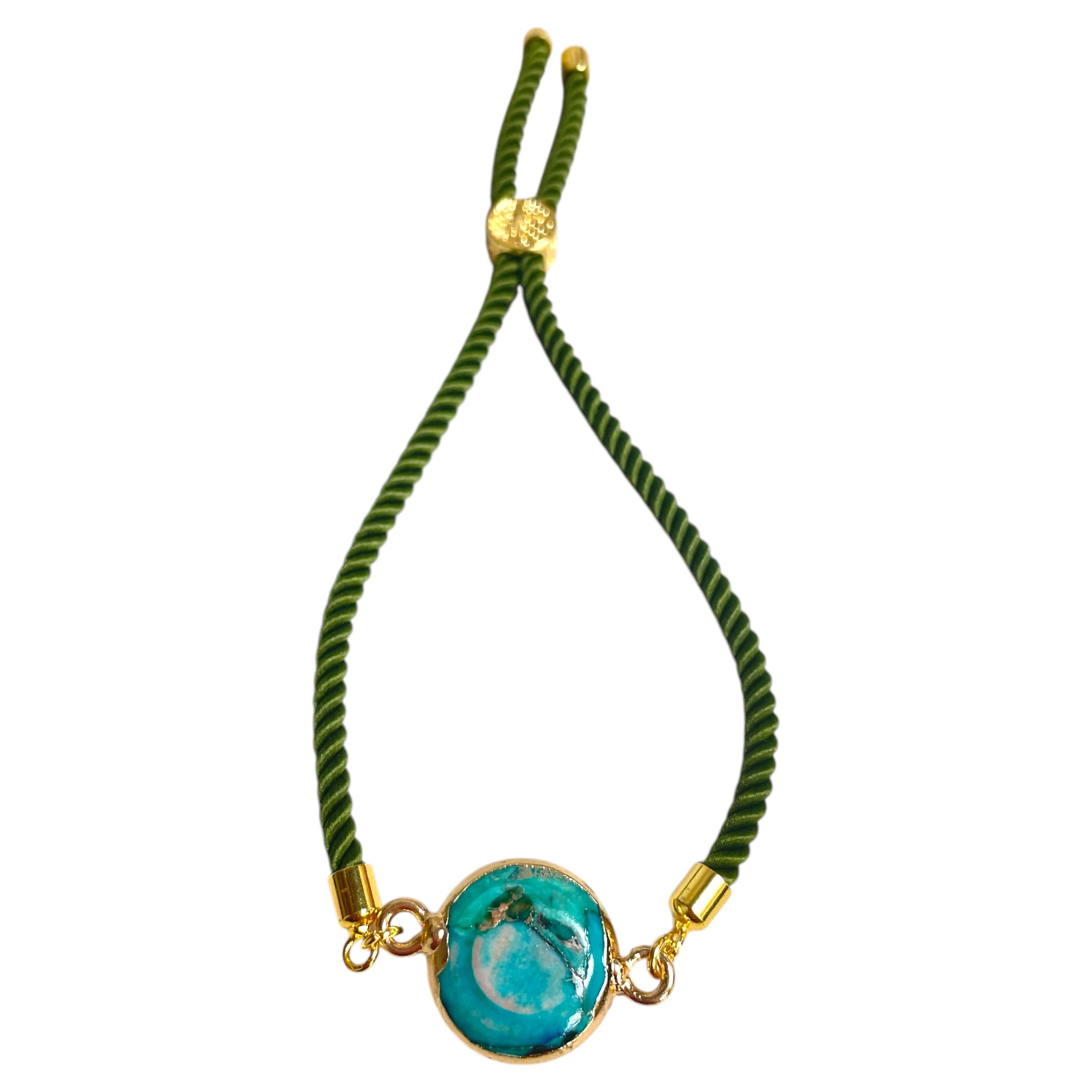 Brenda Perruzza Jewelry rope pulley bracelet with woven cord and metal accents, showcasing a stylish, handcrafted accessory.