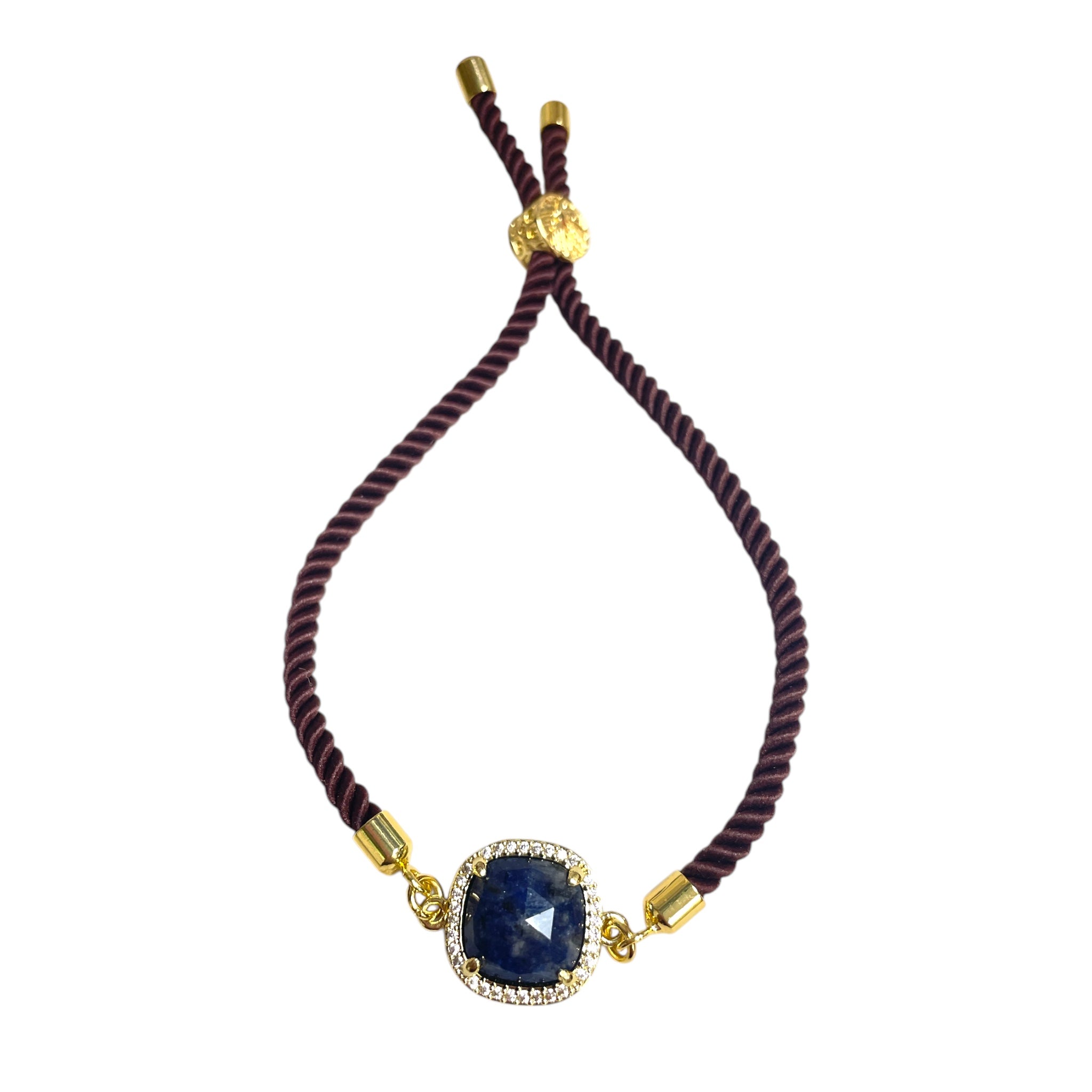 Brenda Perruzza Jewelry rope pulley bracelet with woven design and adjustable cord, stylish accessory for everyday wear.
