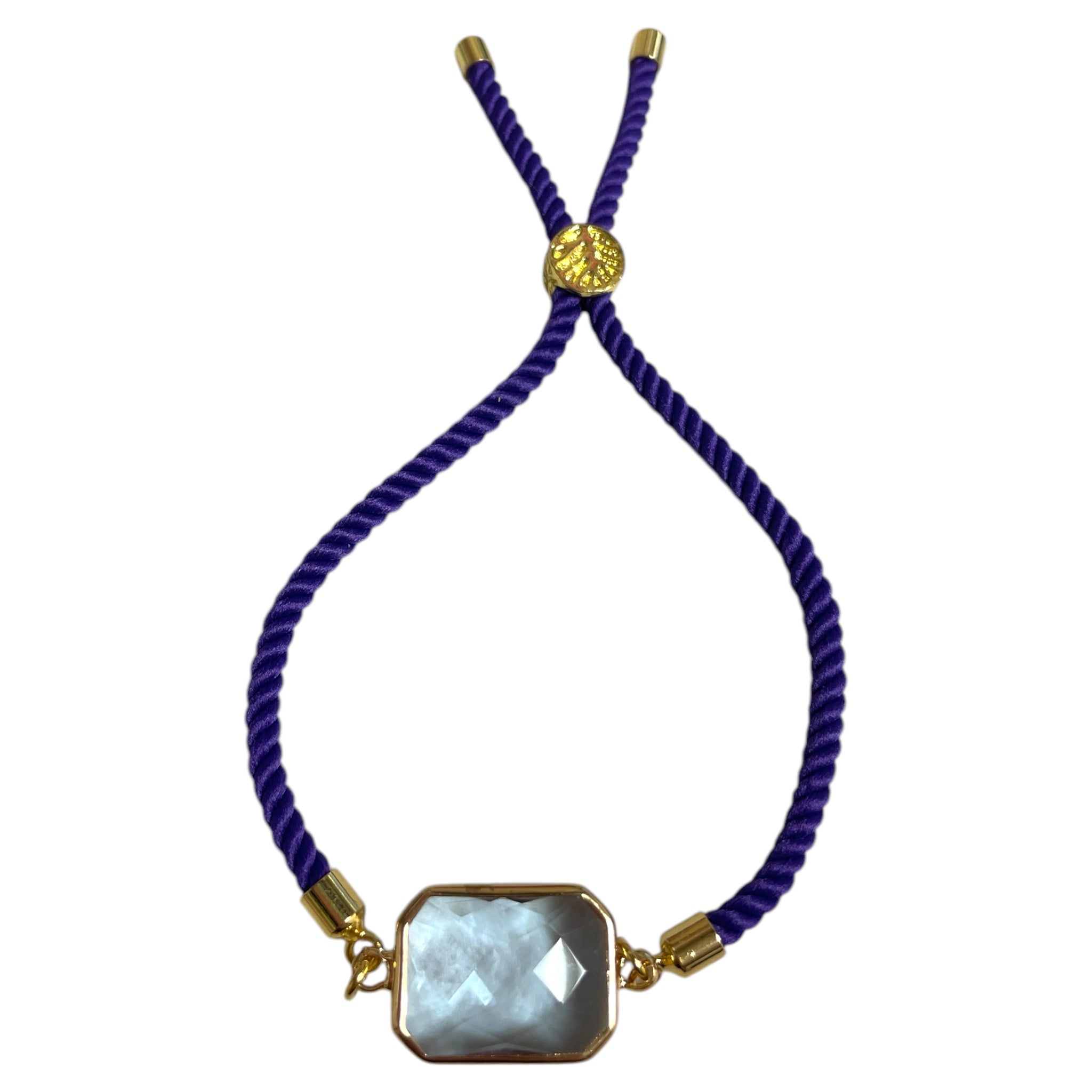 Brenda Perruzza Jewelry rope pulley bracelet with adjustable cord and metal accents, stylish accessory for everyday wear.