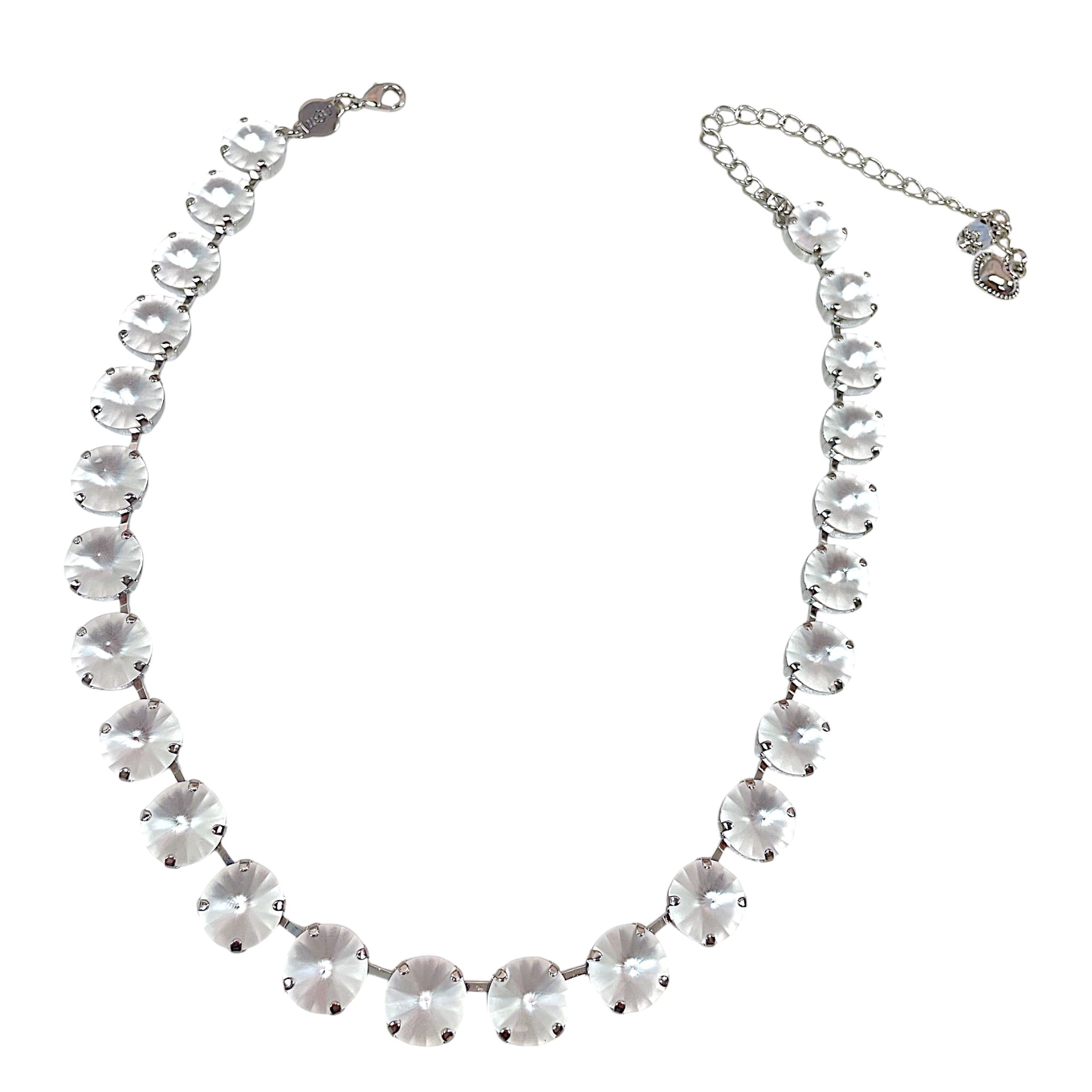 The Finest Crystal 12MM Frosty White Necklace - Let's Bag It 