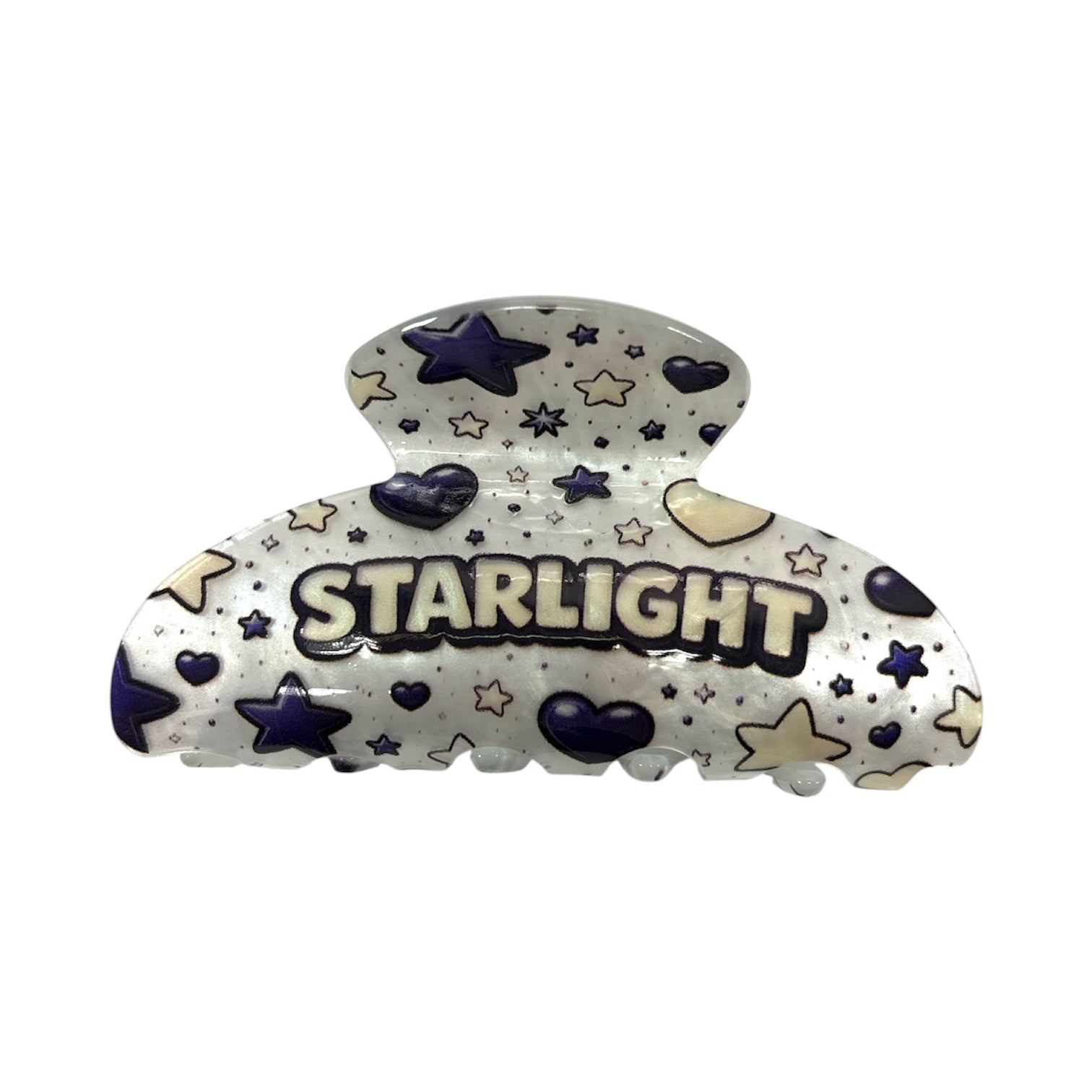 Private label retro camp hair clips, vintage-inspired hair accessories with colorful enamel designs and metal clasps.