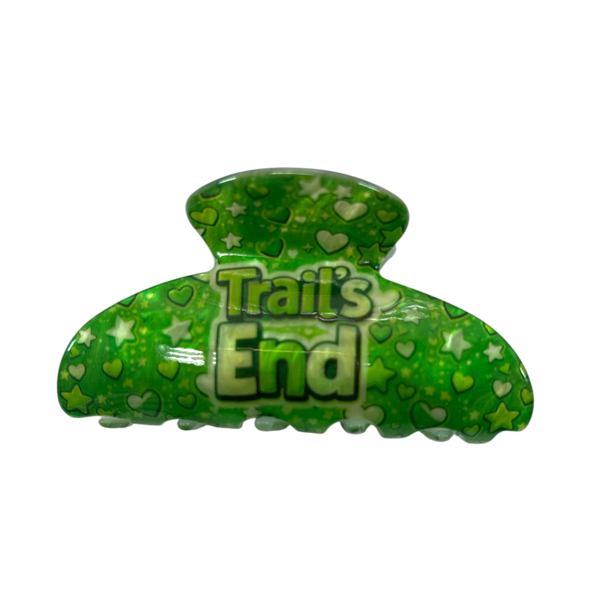 Private label retro camp hair clips, vintage-style hair accessories with colorful, curved designs for a retro look.
