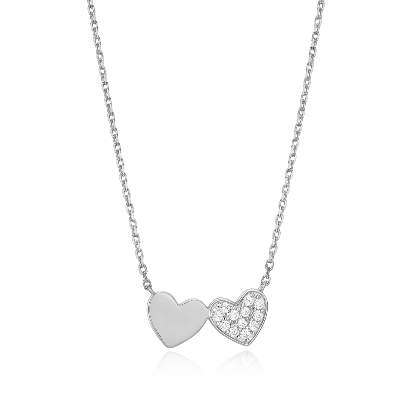 Monte Luna Twin Heart Necklace - BN0009W