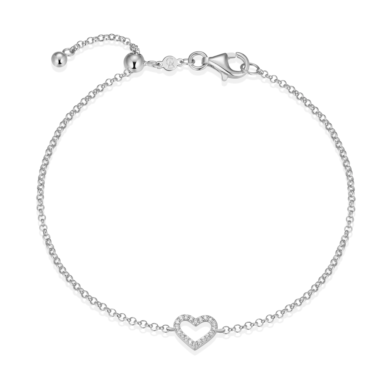 Monte Luna Open Heart Bolo Bracelet - BB0011W