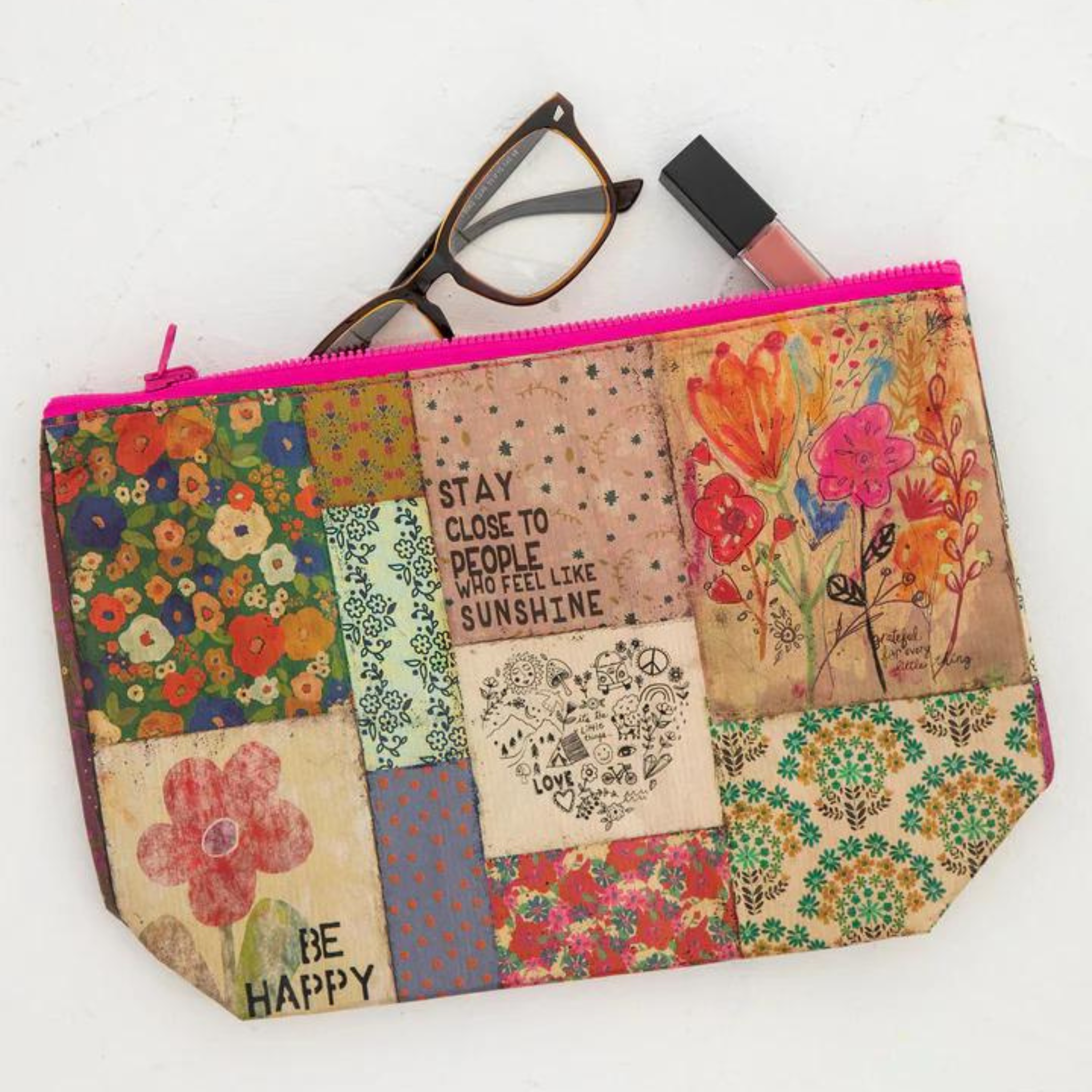 Recycled Zipper Pouch - Stay Close