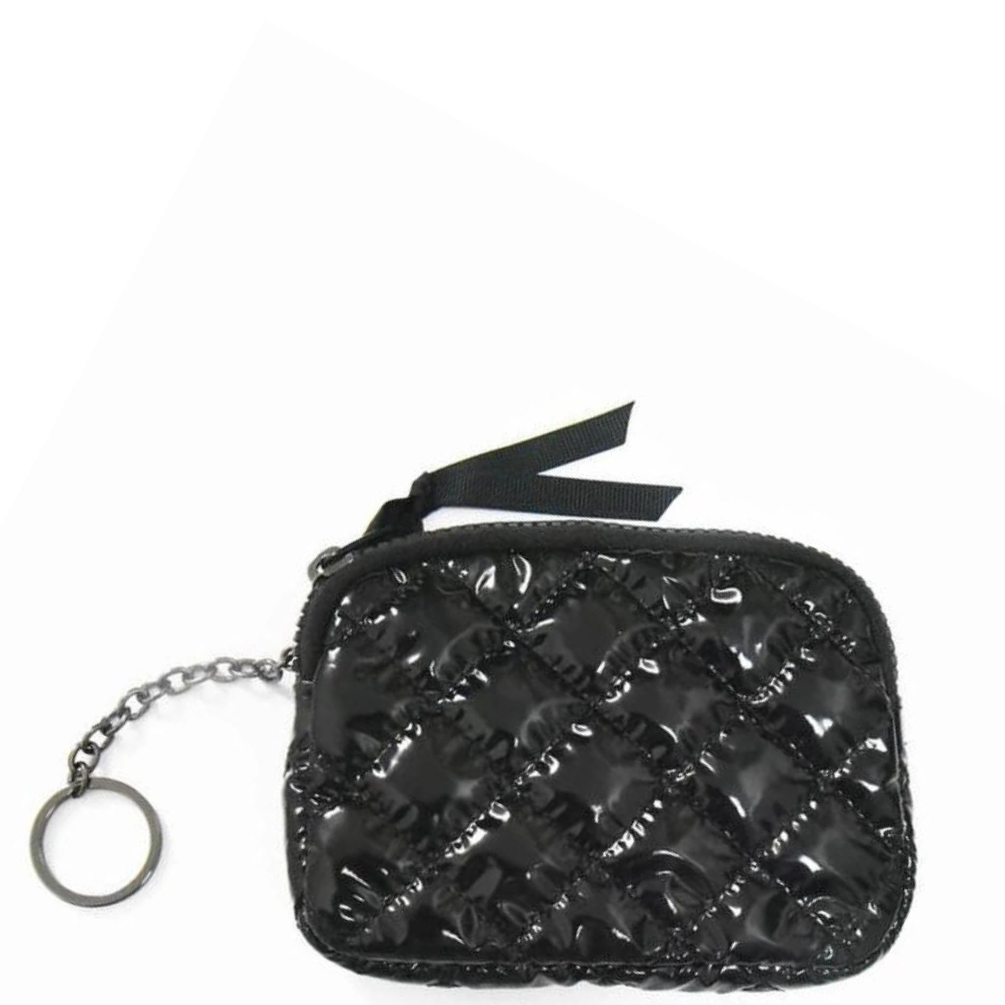 The Debra Diamond Metallic Patent Keychain